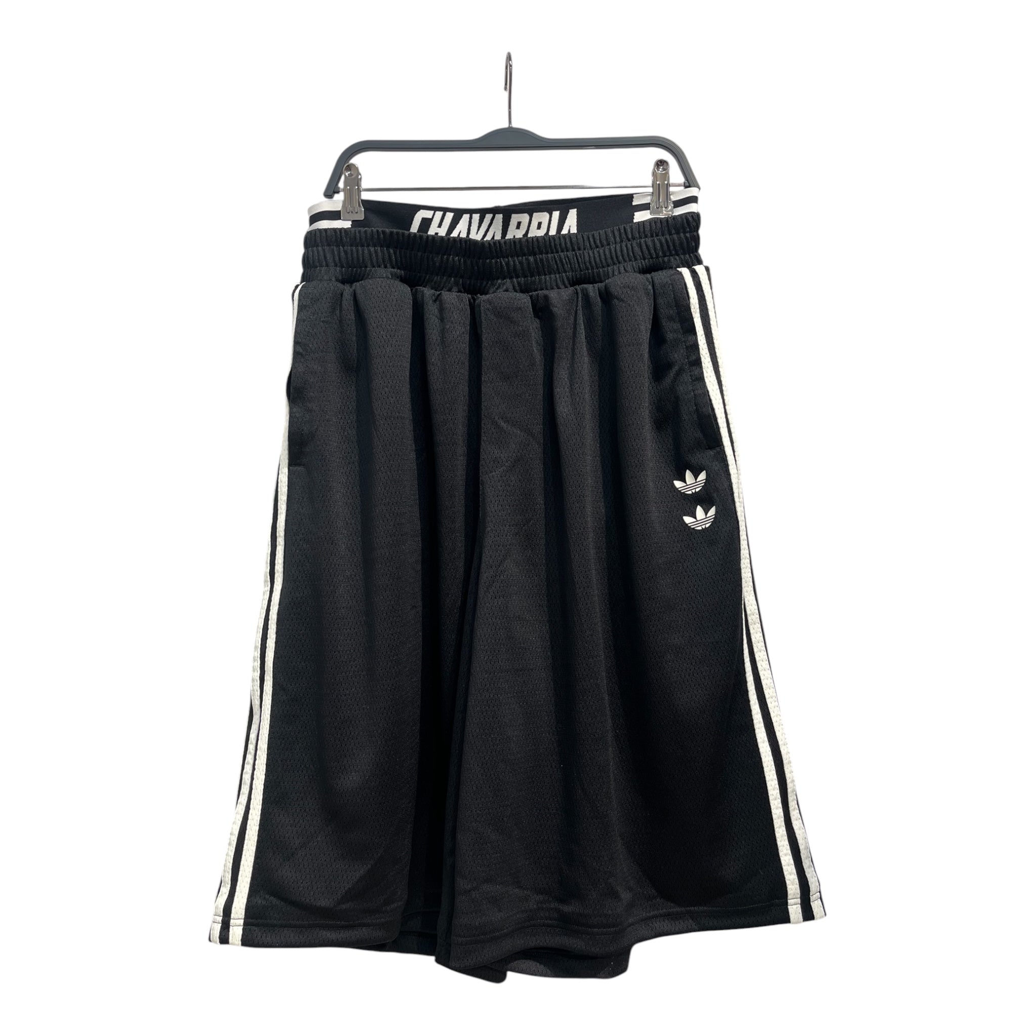WILLY CHAVARRIA/adidas/Shorts/M/Polyester/BLK/3 STRIPE DOUBLE WAISTBAND view 1
