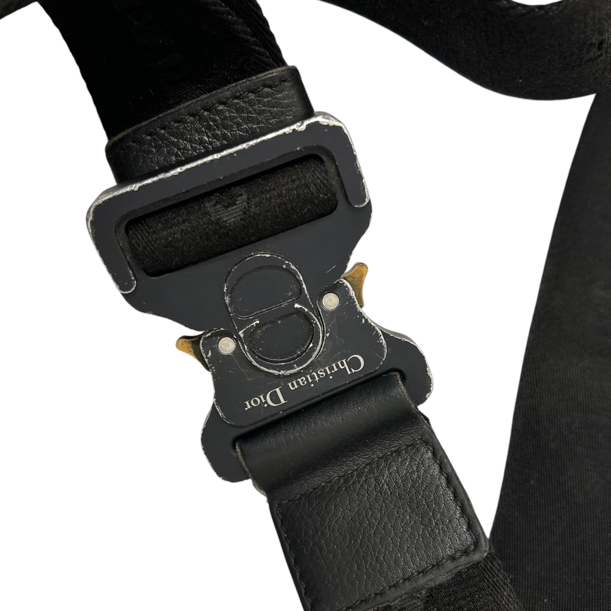 Christian Dior/Bag/Leather/BLK/Sadle Bag view 3
