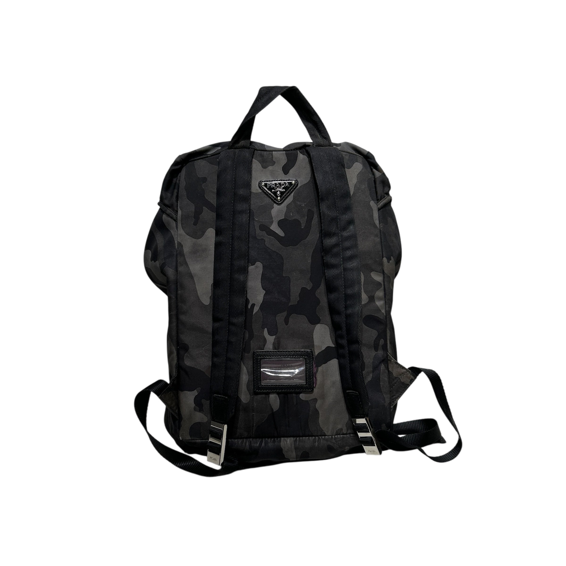 PRADA/Backpack/Camouflage/Nylon/GRN/MULTI POCKET DRAWSTNG BUCKL view 2