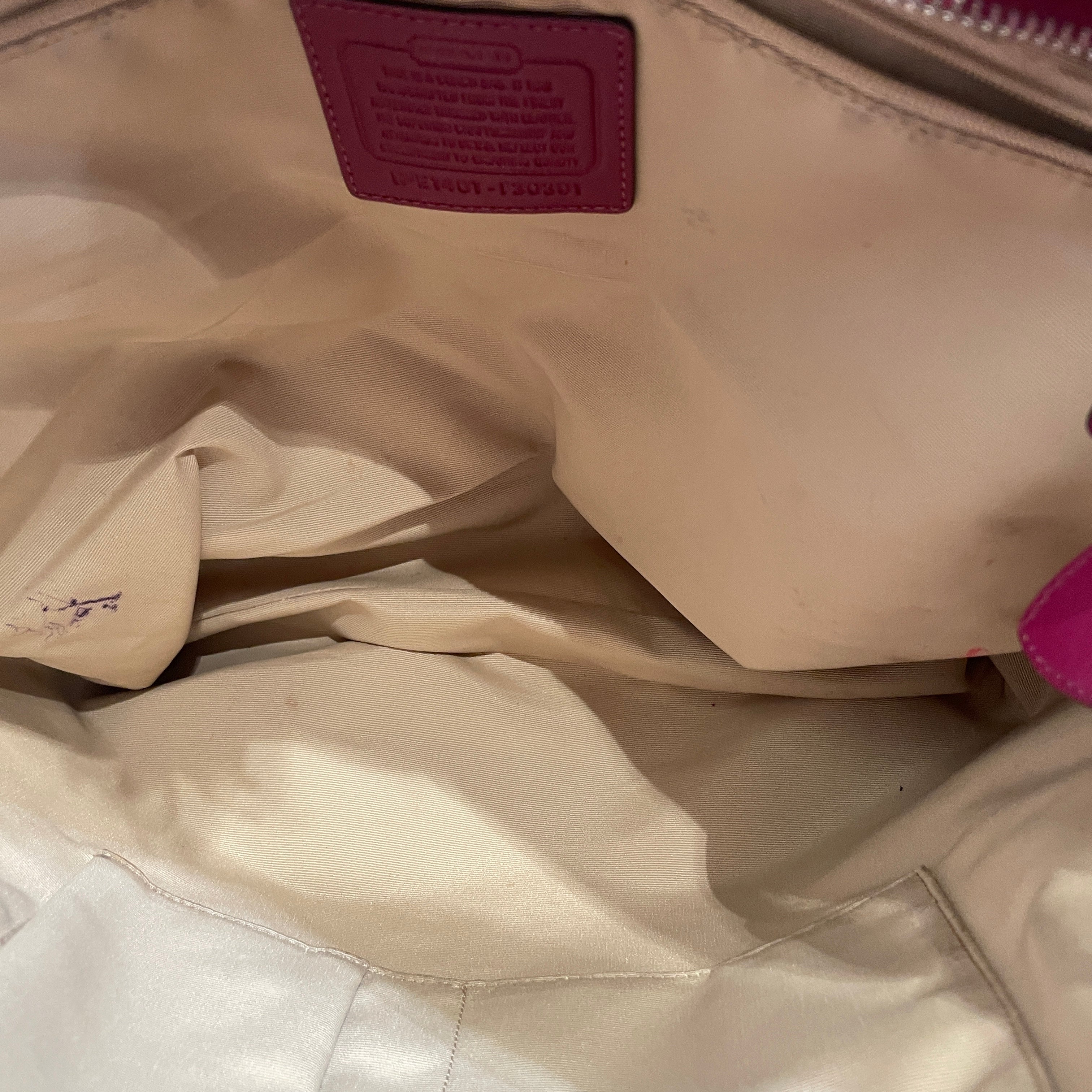 COACH/Tote Bag/Monogram/Leather/PNK/Two Tone Leather Peyton Tote view 7