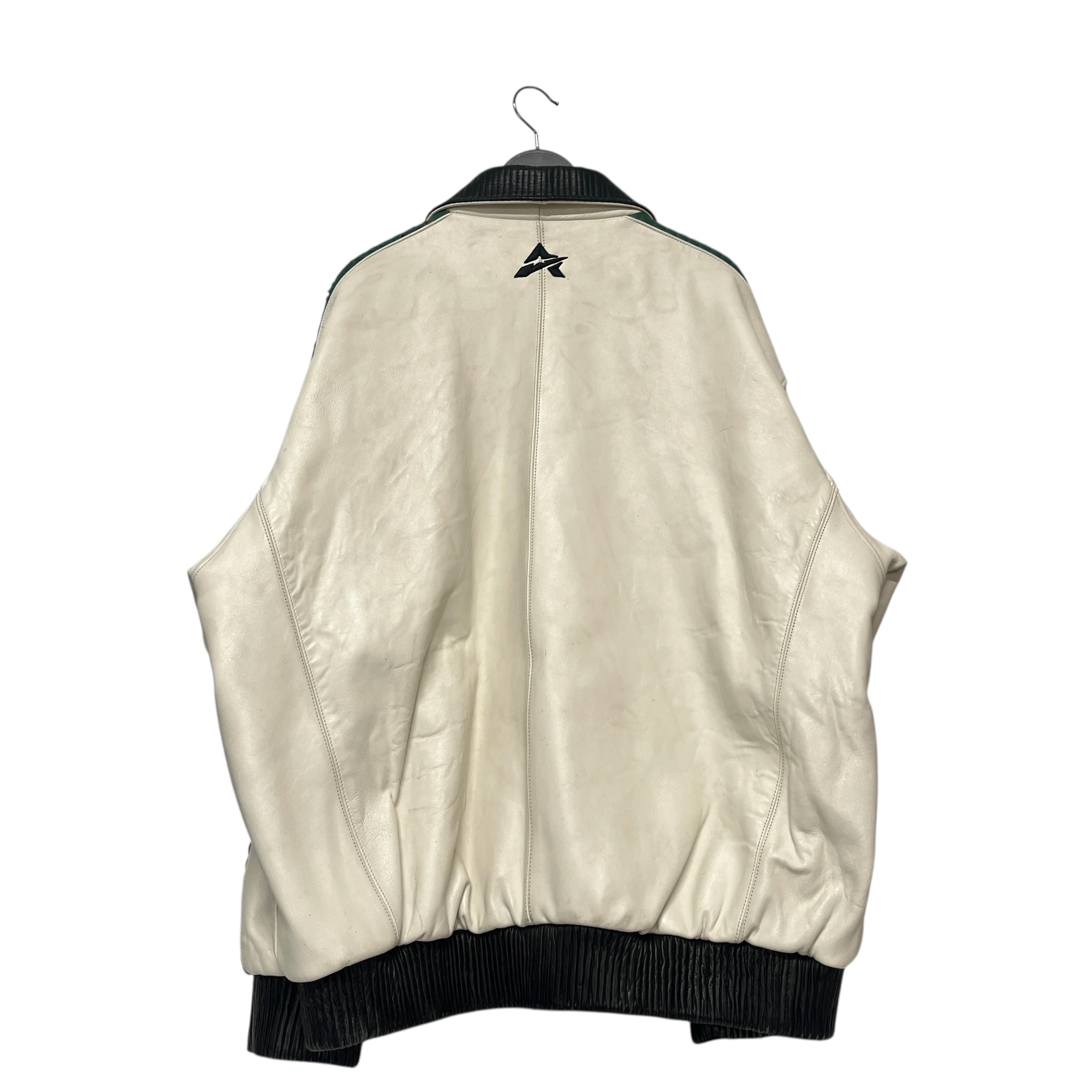 AVIREX/Leather Jkt/XXXXL/Leather/WHT/USMC TITANS view 2