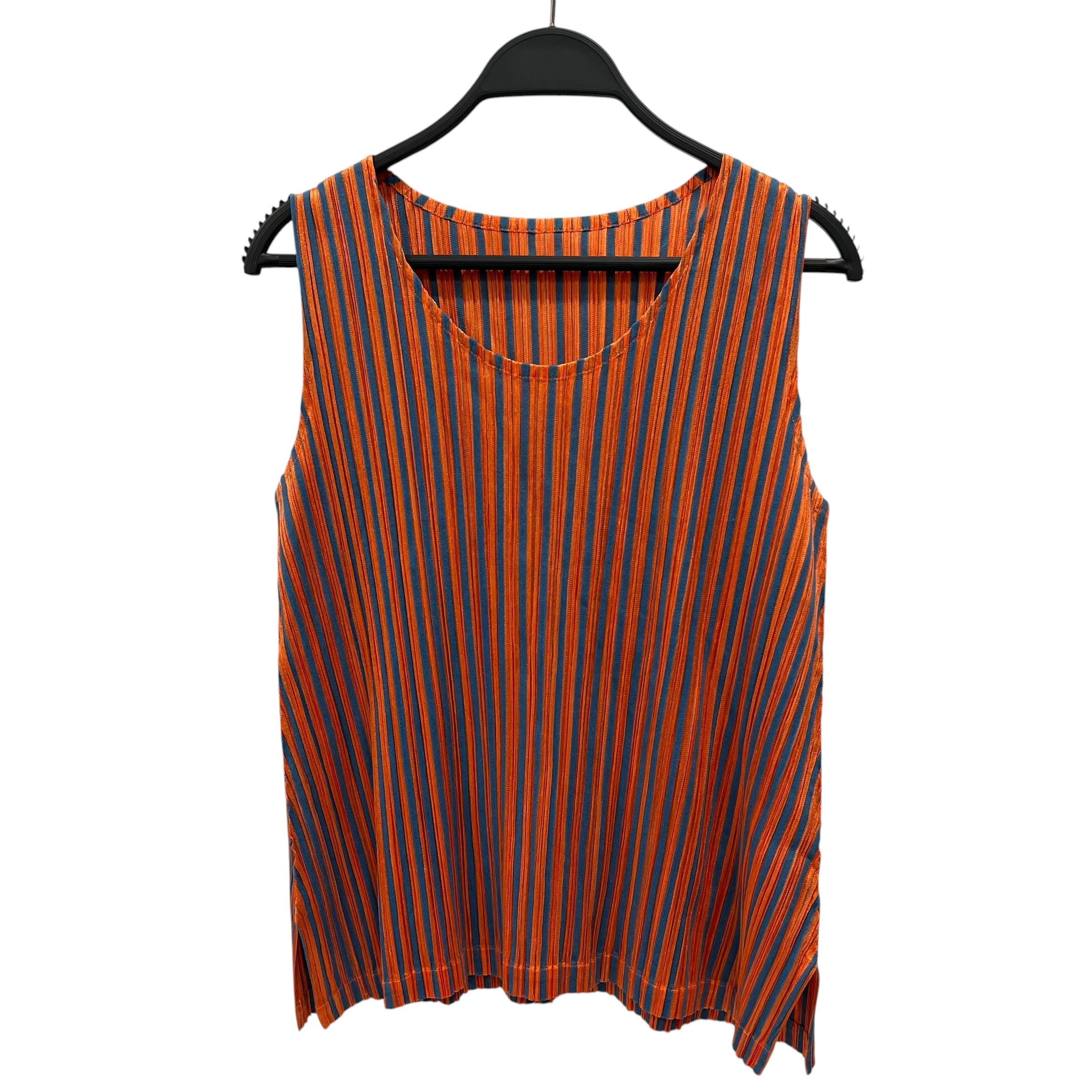 PLEATS PLEASE ISSEY MIYAKE/SL Cut & Sew/3/Stripe/Polyester/ORN/PP76-JK771 view 1