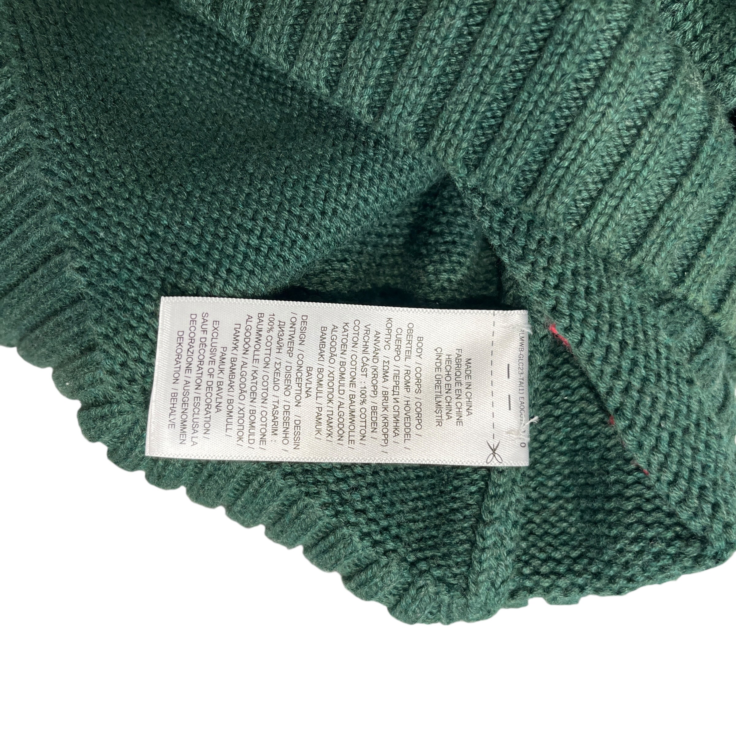 RALPH LAUREN/Heavy Sweater/XL/Graphic/Cotton/GRN/Embroidered Teddy with Buttons view 3