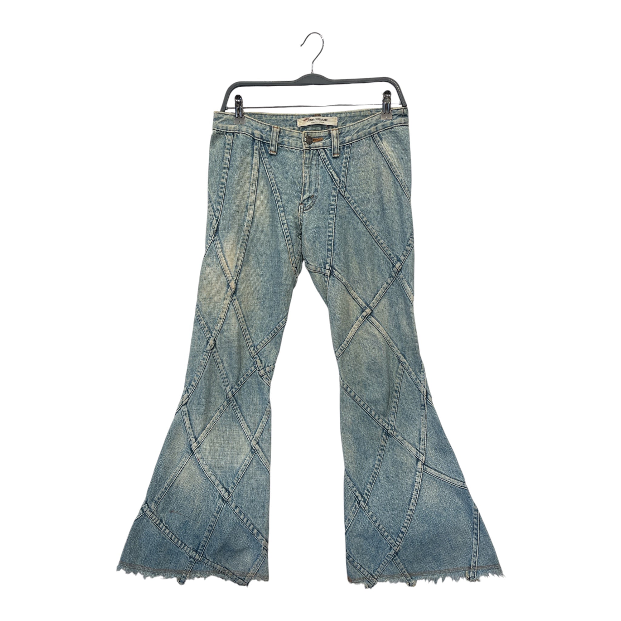 JUNYA WATANABE COMME des GARCONS/Straight Pants/S/Denim/BLU/AD2001 BELL BOTTOM view 1
