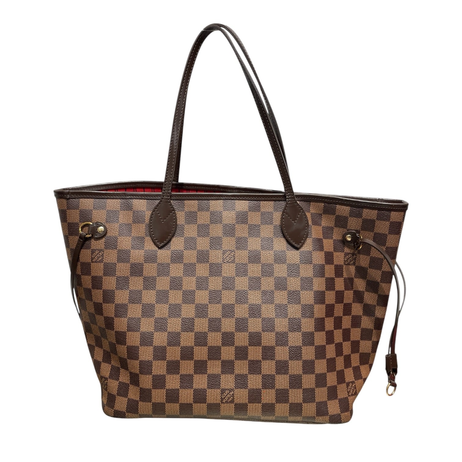 LOUIS VUITTON/Tote Bag/Monogram/Leather/BRW/DAMIER EBENE NEVERFULL MM view 1