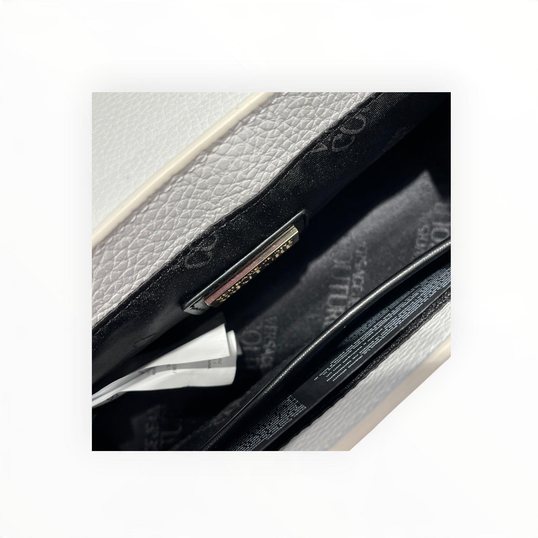 VERSACE JEANS COUTURE/Hand Bag/Leather/WHT/GOLD BUCKLE view 6
