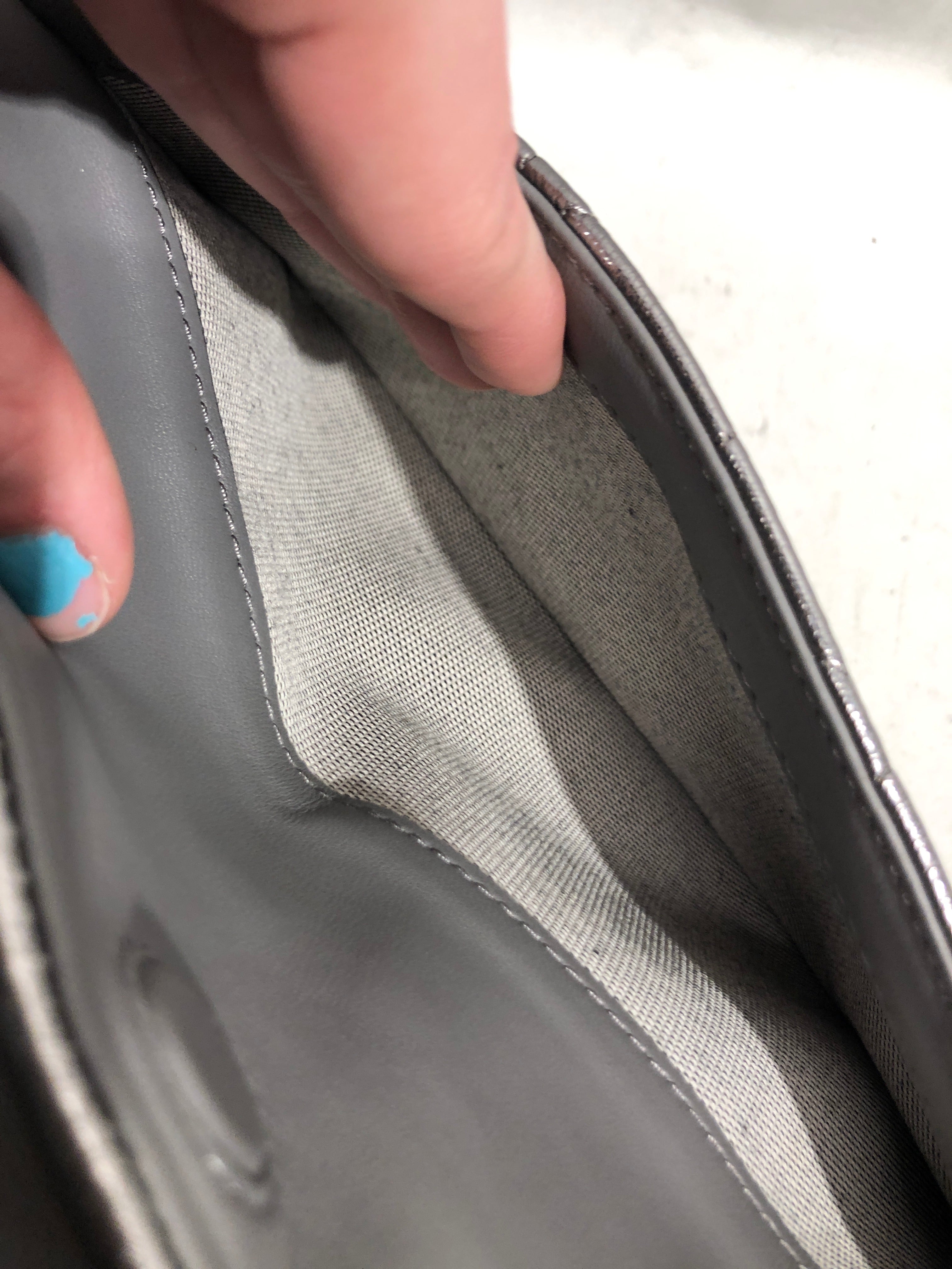 COACH/Cross Body Bag/Polyester/GRY/Gunmetal Quilted Tabby 20 view 5