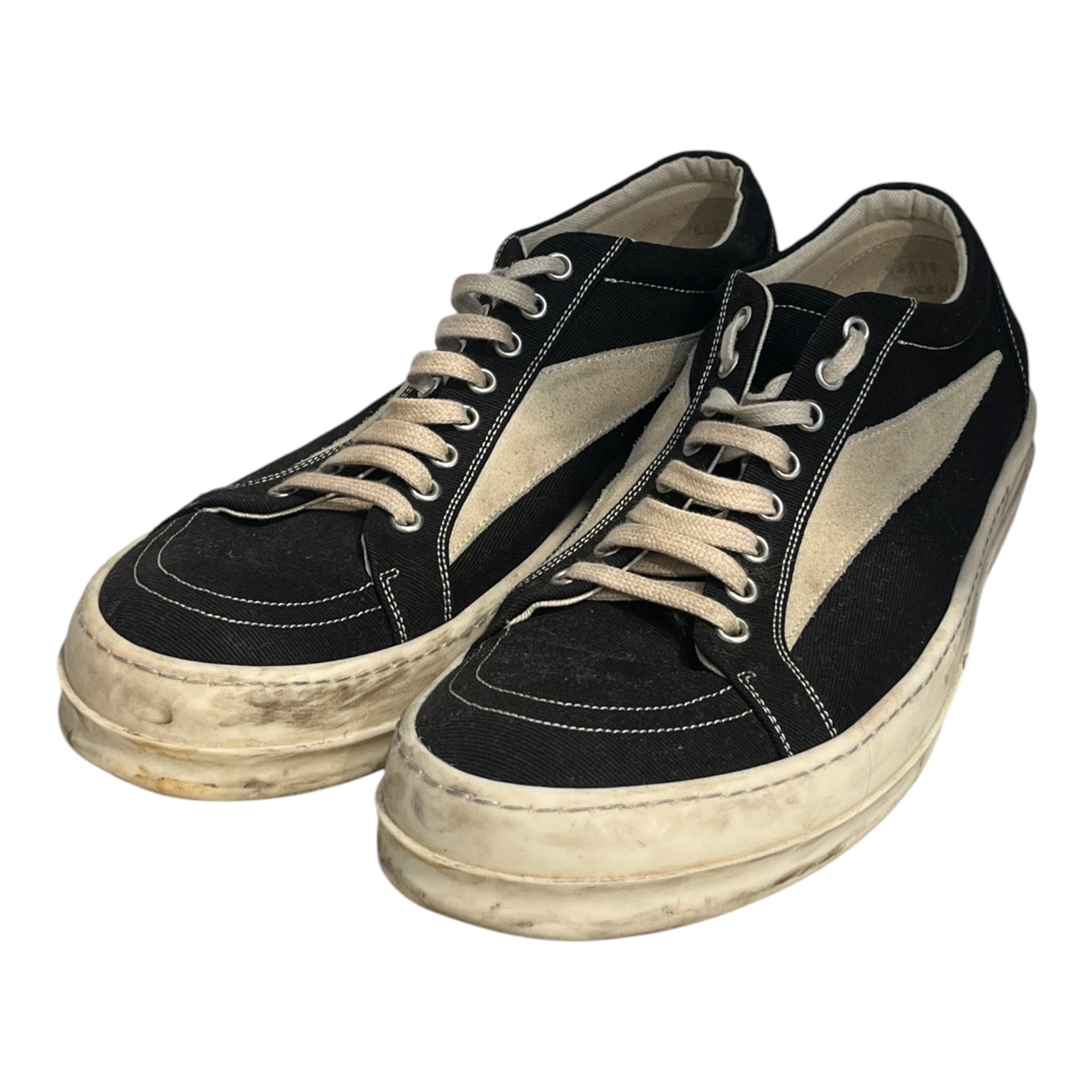 RICK OWENS DRKSHDW/Low-Sneakers/EU 46/BLK/vintage suede detail view 1
