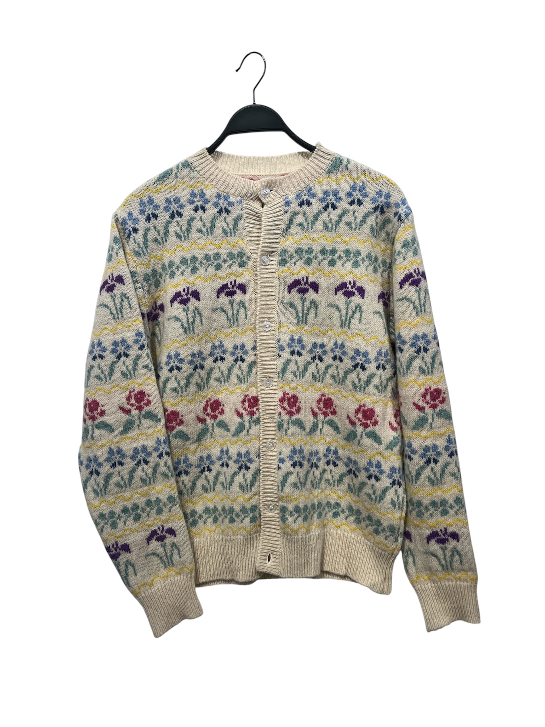 NOAH/Sweater/S/Floral Pattern/Wool/CRM/ view 1