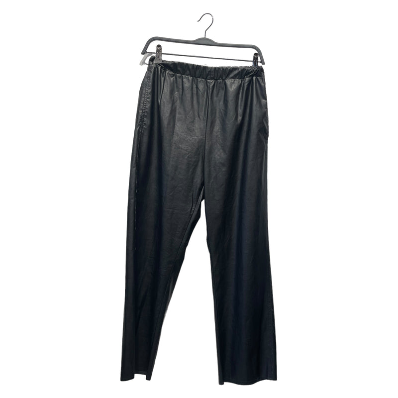 MM6/Wide Leg Pants/38/Leather/BLK/