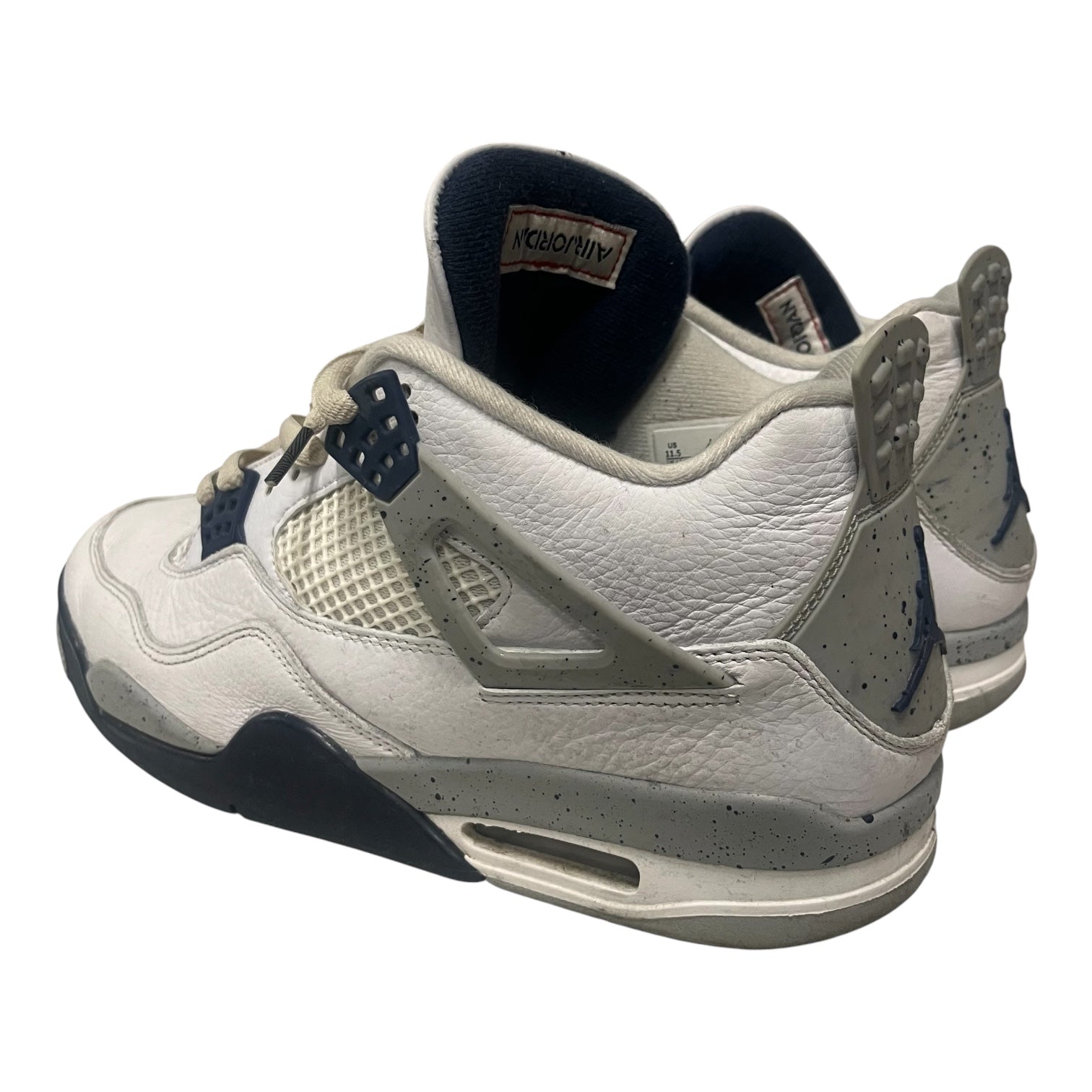 JORDAN BRAND/Low-Sneakers/US 11.5/Leather/WHT/4 midnight navy view 2