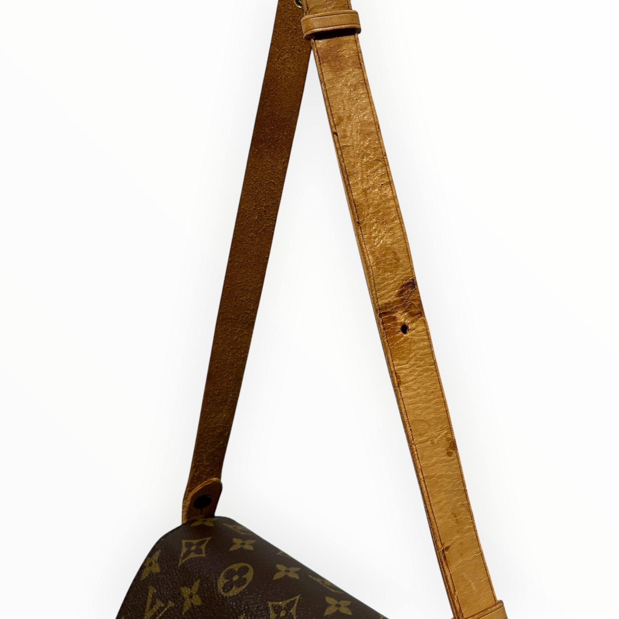 LOUIS VUITTON/Cross Body Bag/All Over Print/Leather/BRW/cartouchiere view 6