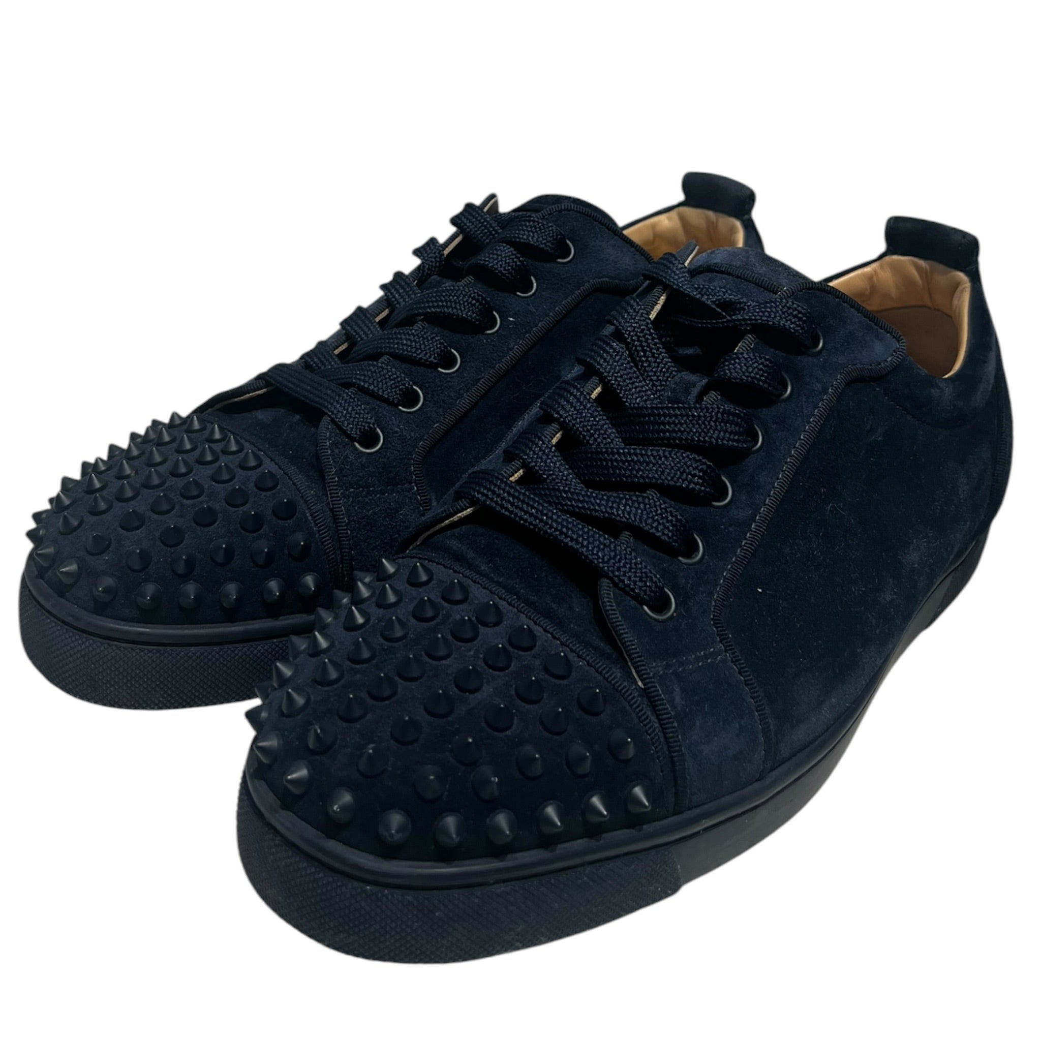 Christian Louboutin/Low-Sneakers/EU 43/NVY/navy blue w/spikes view 1