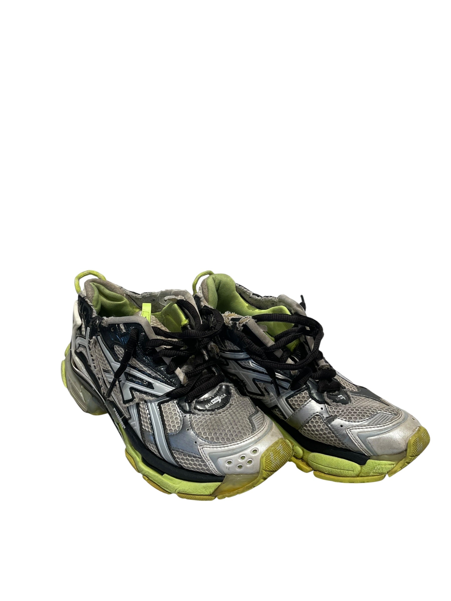 BALENCIAGA/Low-Sneakers/EU 43/GRY/Runner "Fluo Yellow" view 1
