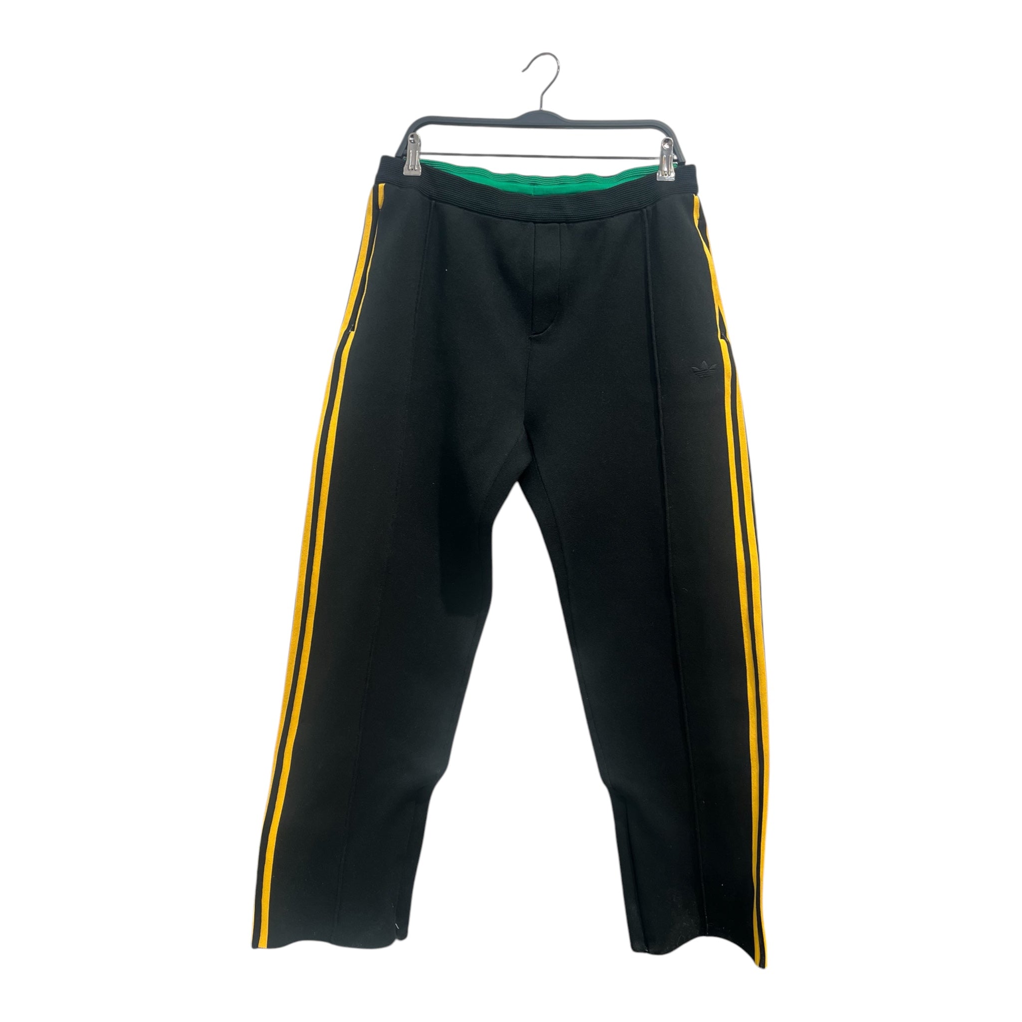 WALES BONNER/adidas/Pants/L/Polyester/BLK/BLACK YELLOW TRACK PANTS view 1