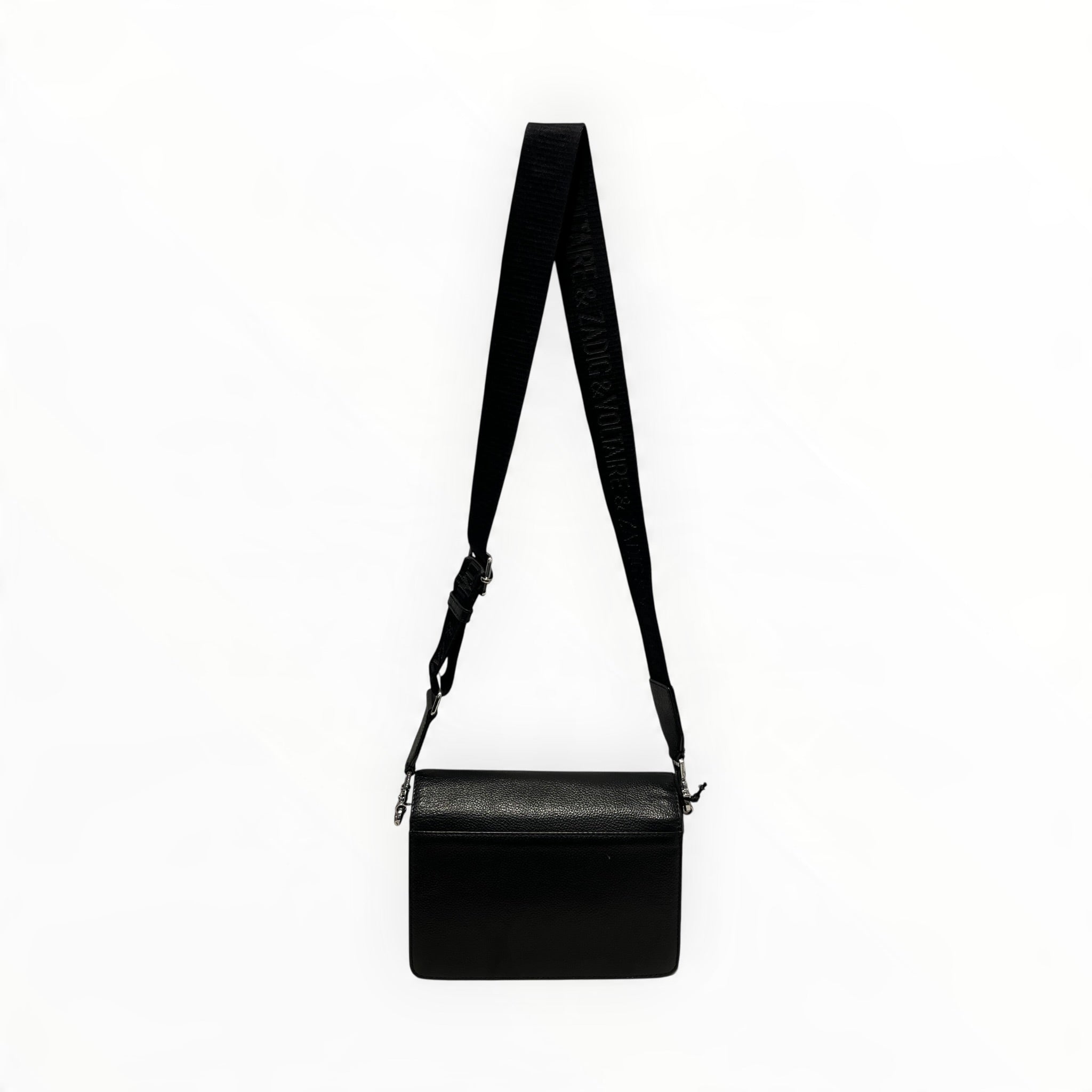 Zadig&Voltaire/Cross Body Bag/Leather/BLK/silver wings view 2