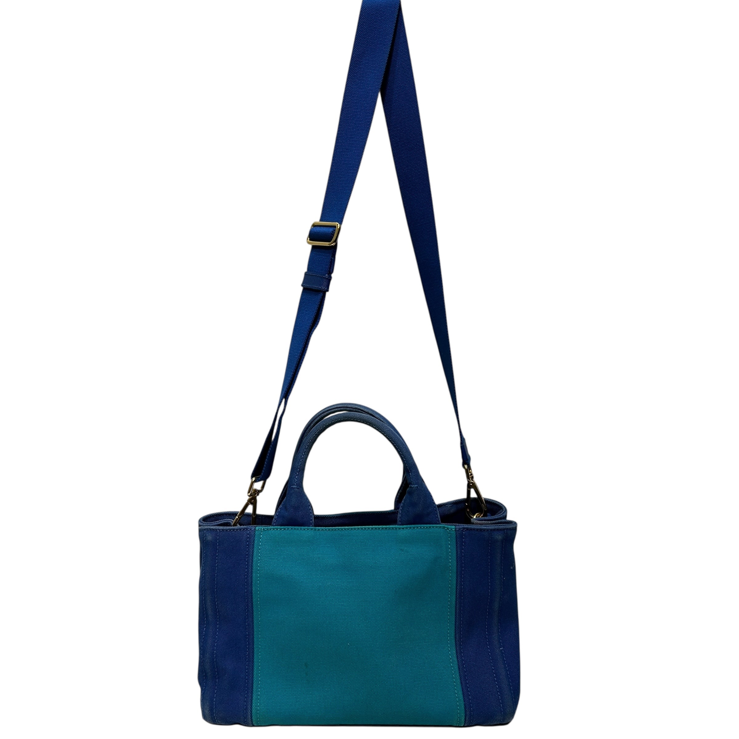 PRADA/Tote Bag/S/Border/BLU/Kanapa Mini Tote view 2
