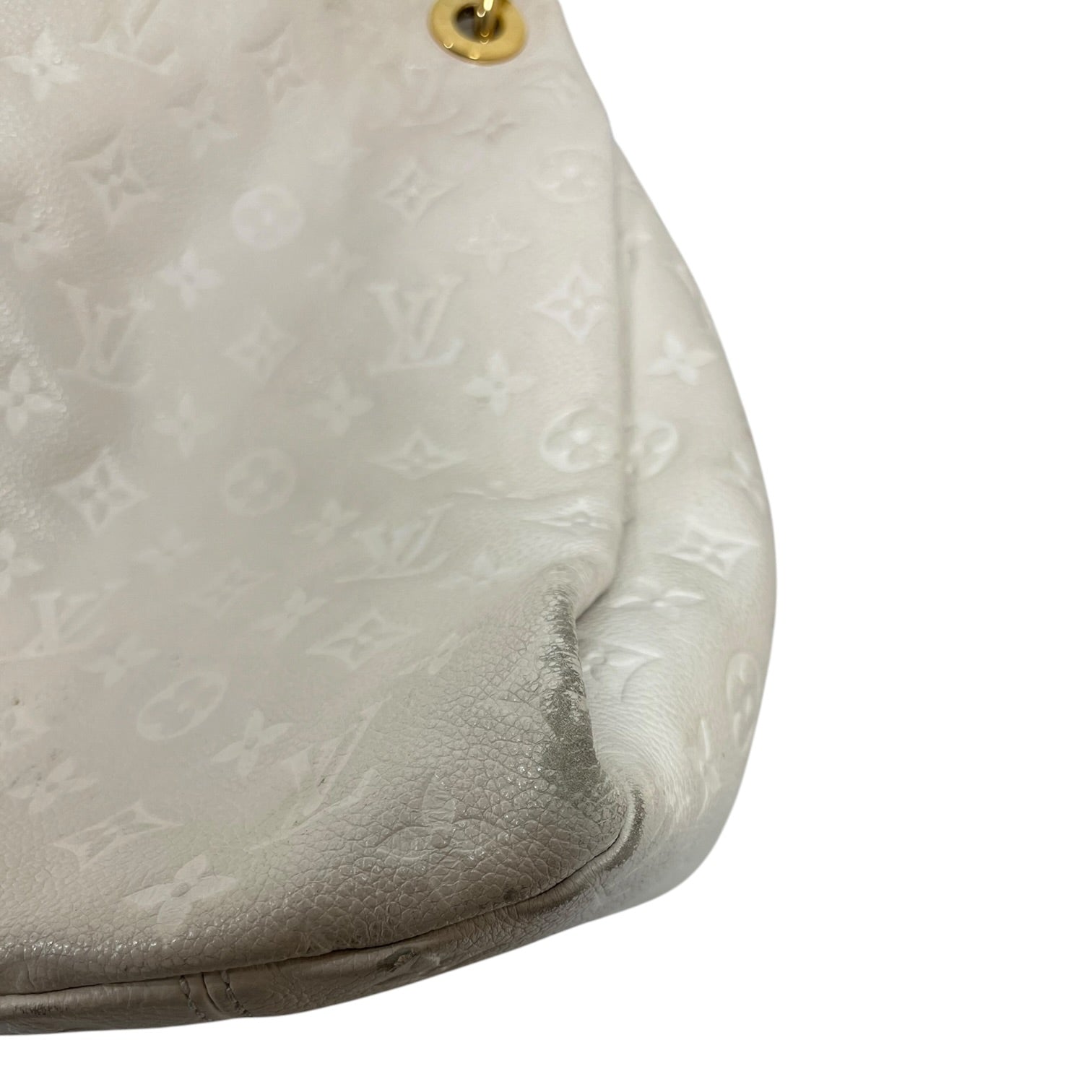 LOUIS VUITTON/Hand Bag/Leather/CRM/Artsy Monogram MM view 3