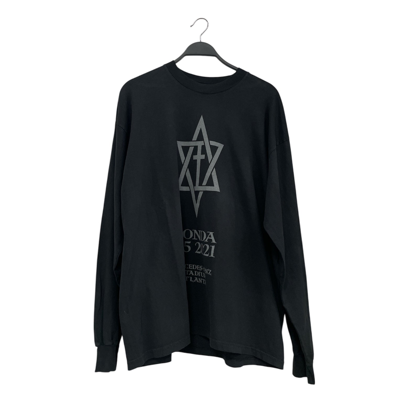 YEEZY/T-Shirt/L/Cotton/BLK/ view 1