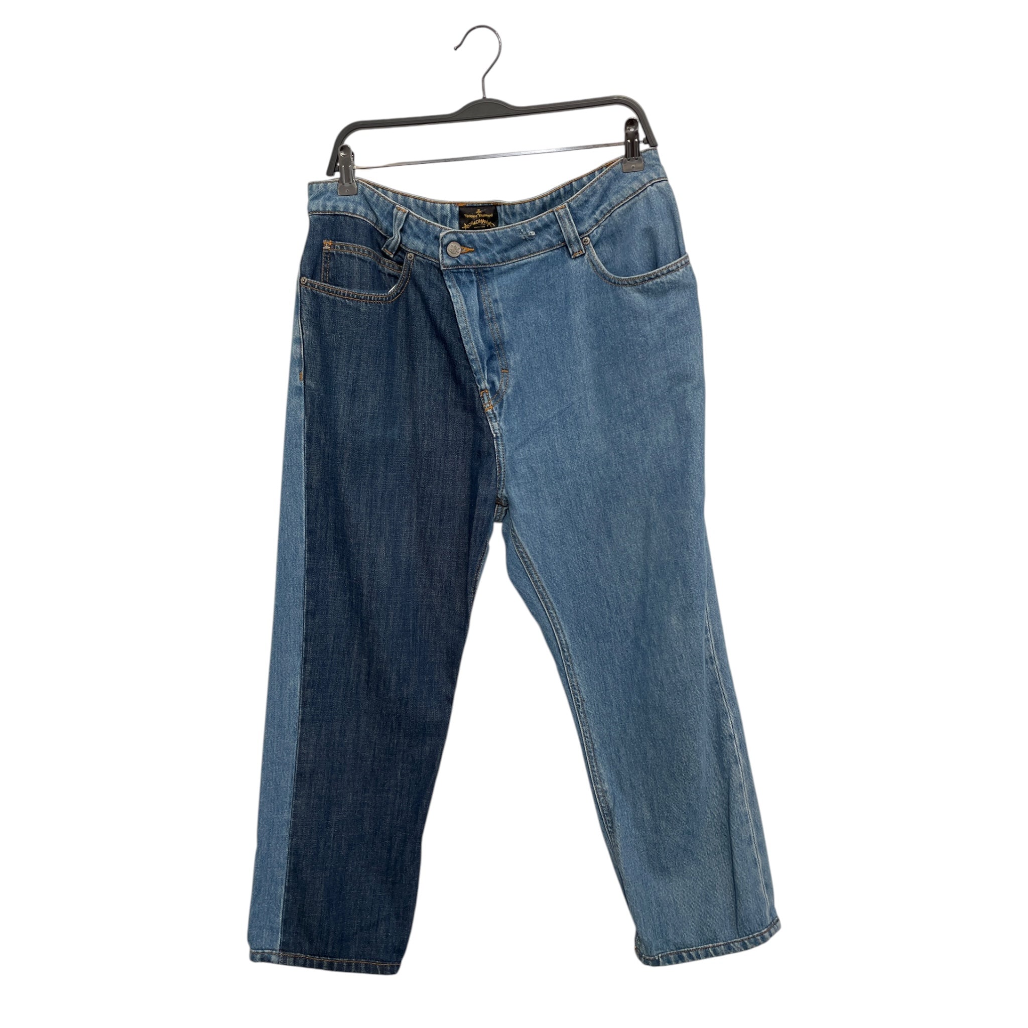 Vivienne Westwood/Bottoms/29/Cotton/BLU/two toned denim view 1