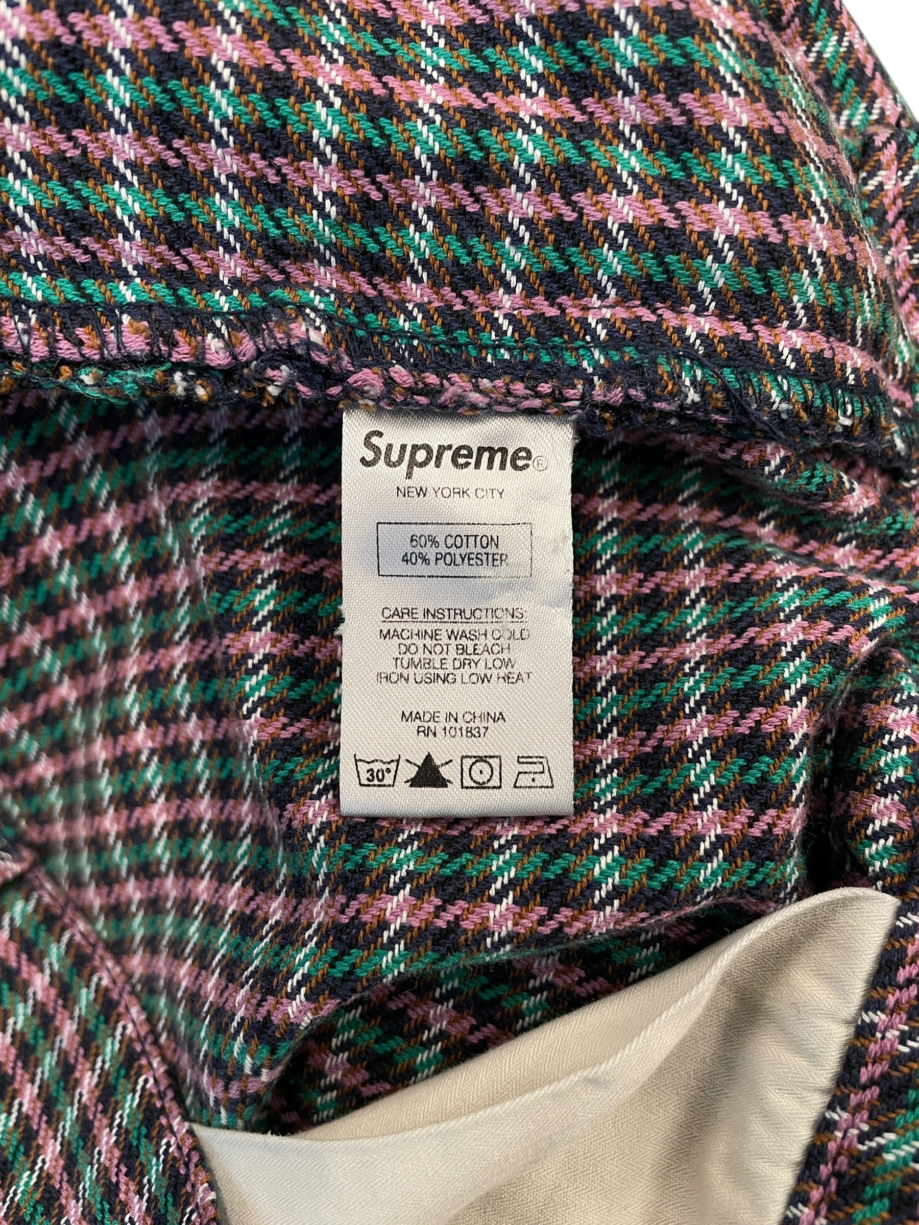 Supreme/Shorts/34/Cotton/MLT/All Over Print/GRN,PNK,HOUDSTOOTH PATTERN view 6