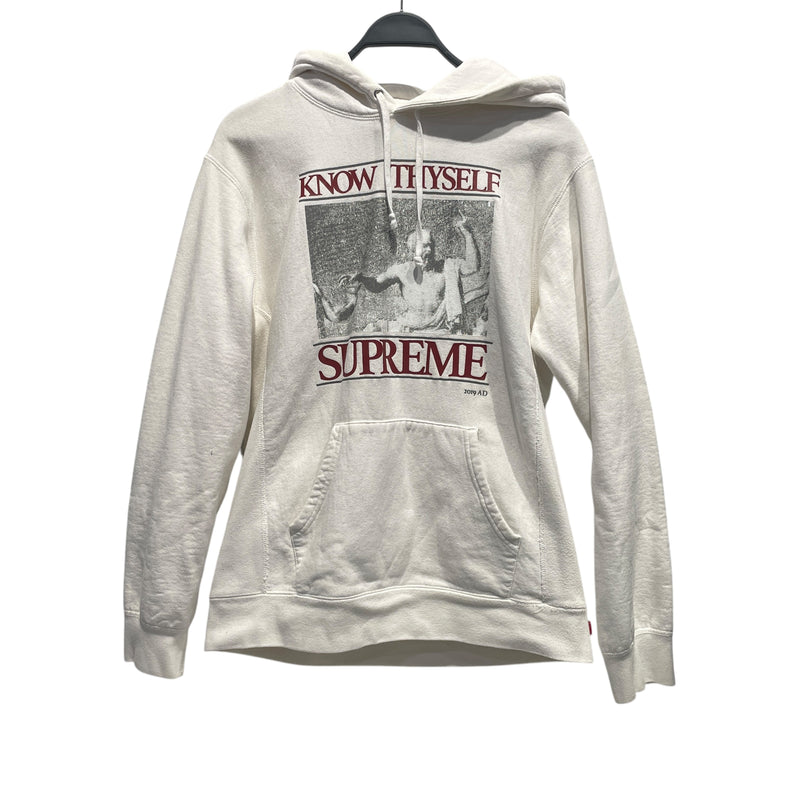 Supreme/Hoodie/L/Graphic/Cotton/WHT/Know Thyself Hoodie