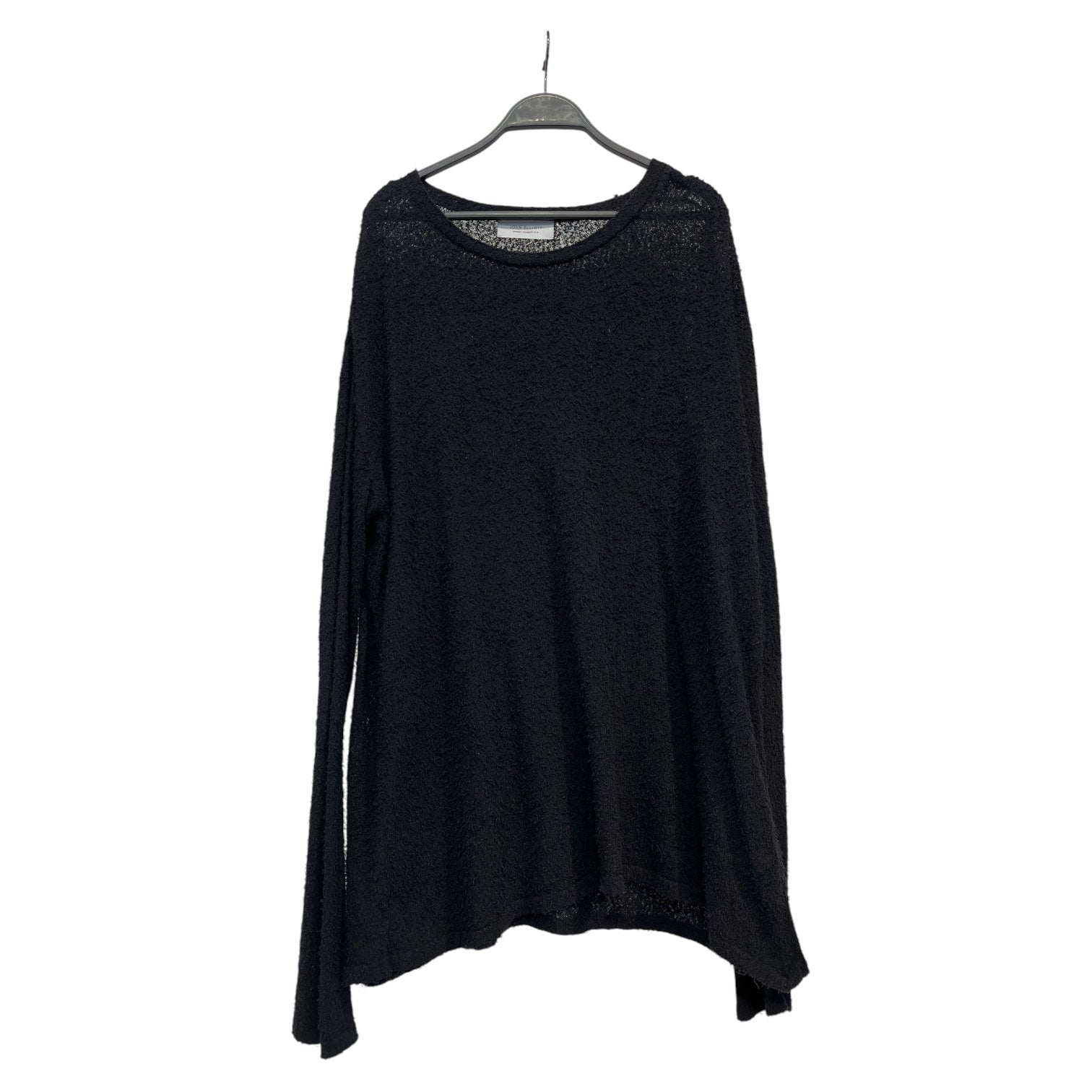 JOHN ELLIOTT/LS T-Shirt/2/Cotton/BLK/MESH LS view 1