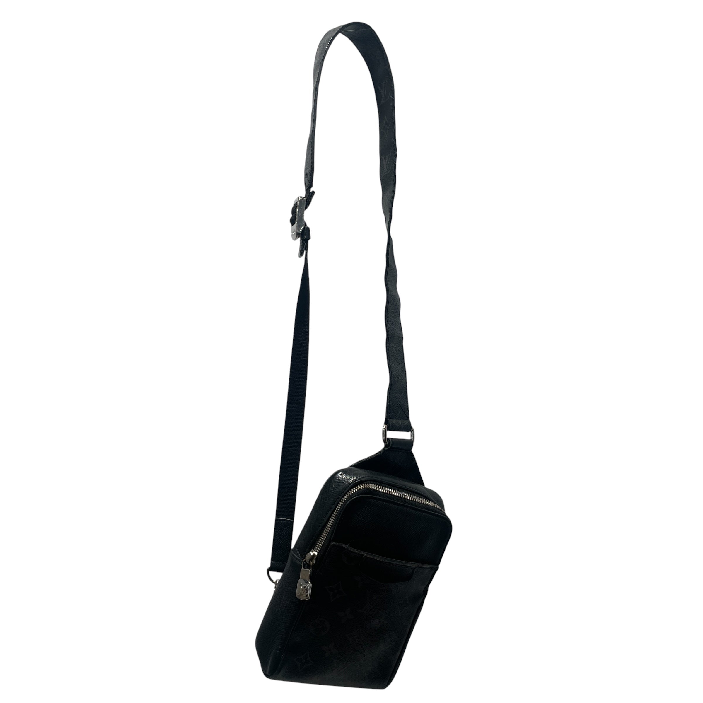 LOUIS VUITTON/Cross Body Bag/Leather/BLK/eclipse taigarama view 1