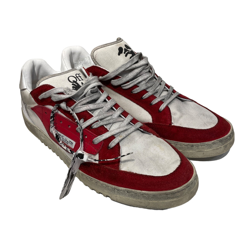 OFF-WHITE/Low-Sneakers/EU 45/Suede/RED/
