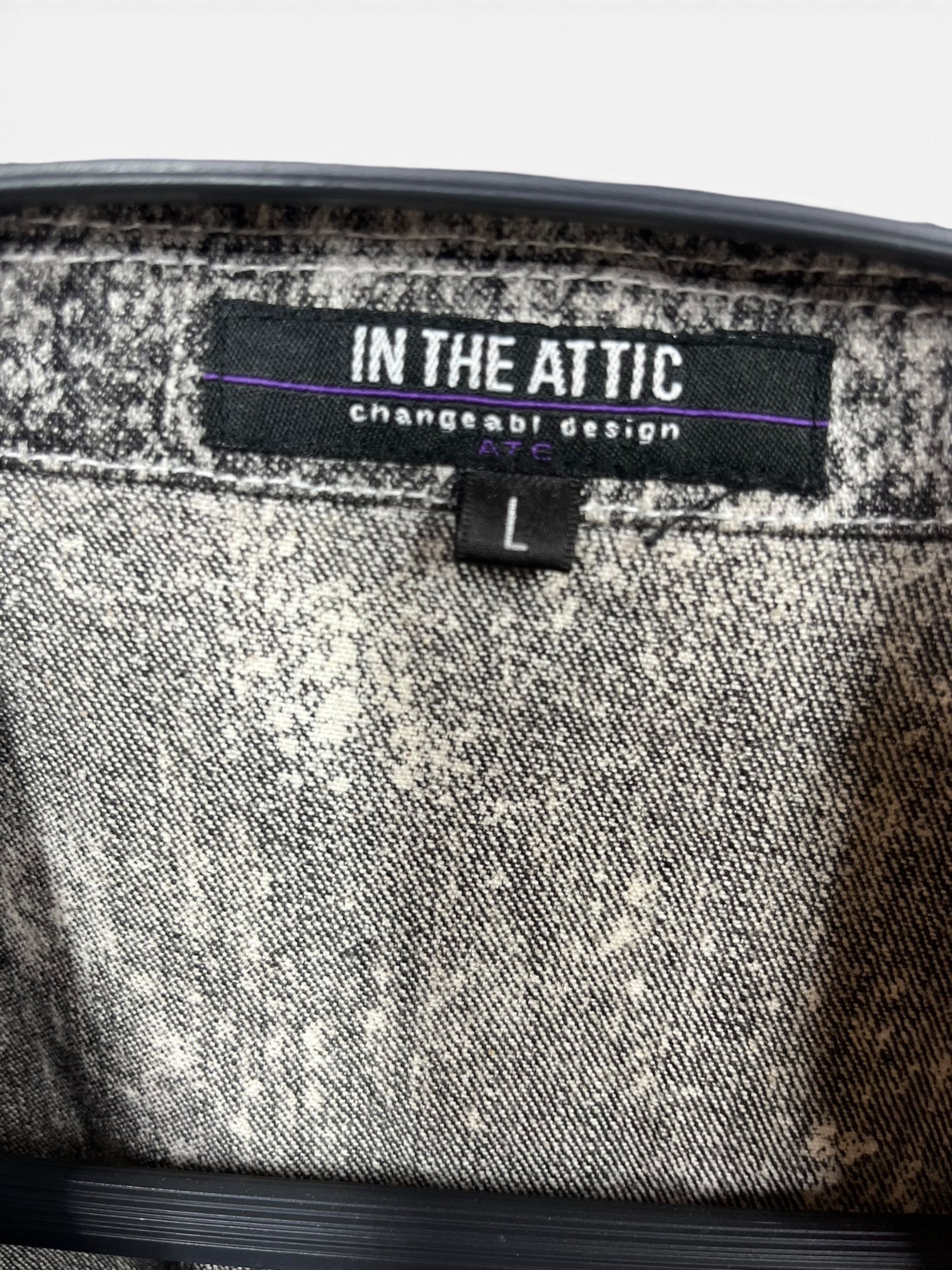 In The Attic/Jacket/L/Cotton/WHT/All Over Print/graphite view 3