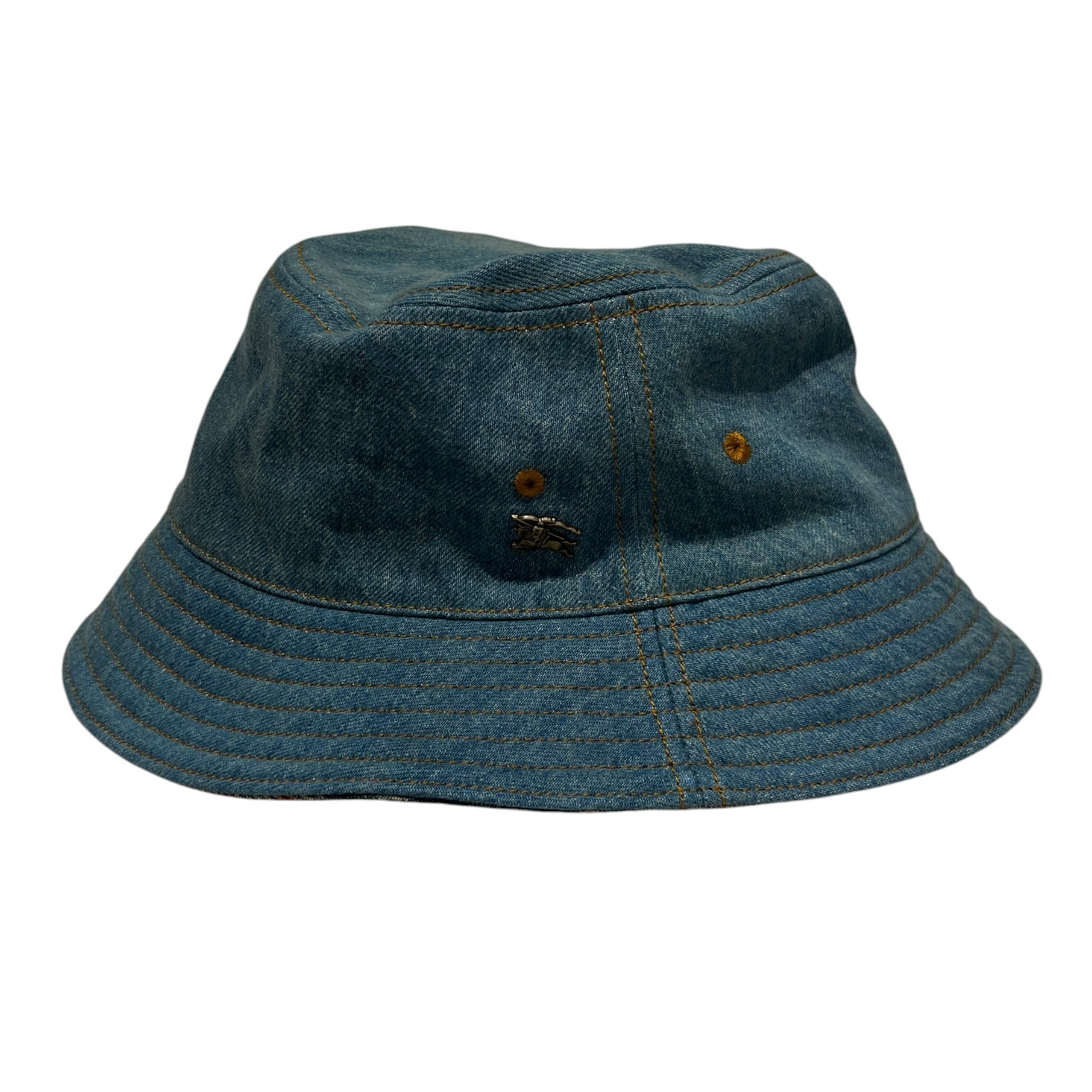 BURBERRY/Bucket Hat/OS/Denim/IDG/M's/ view 1