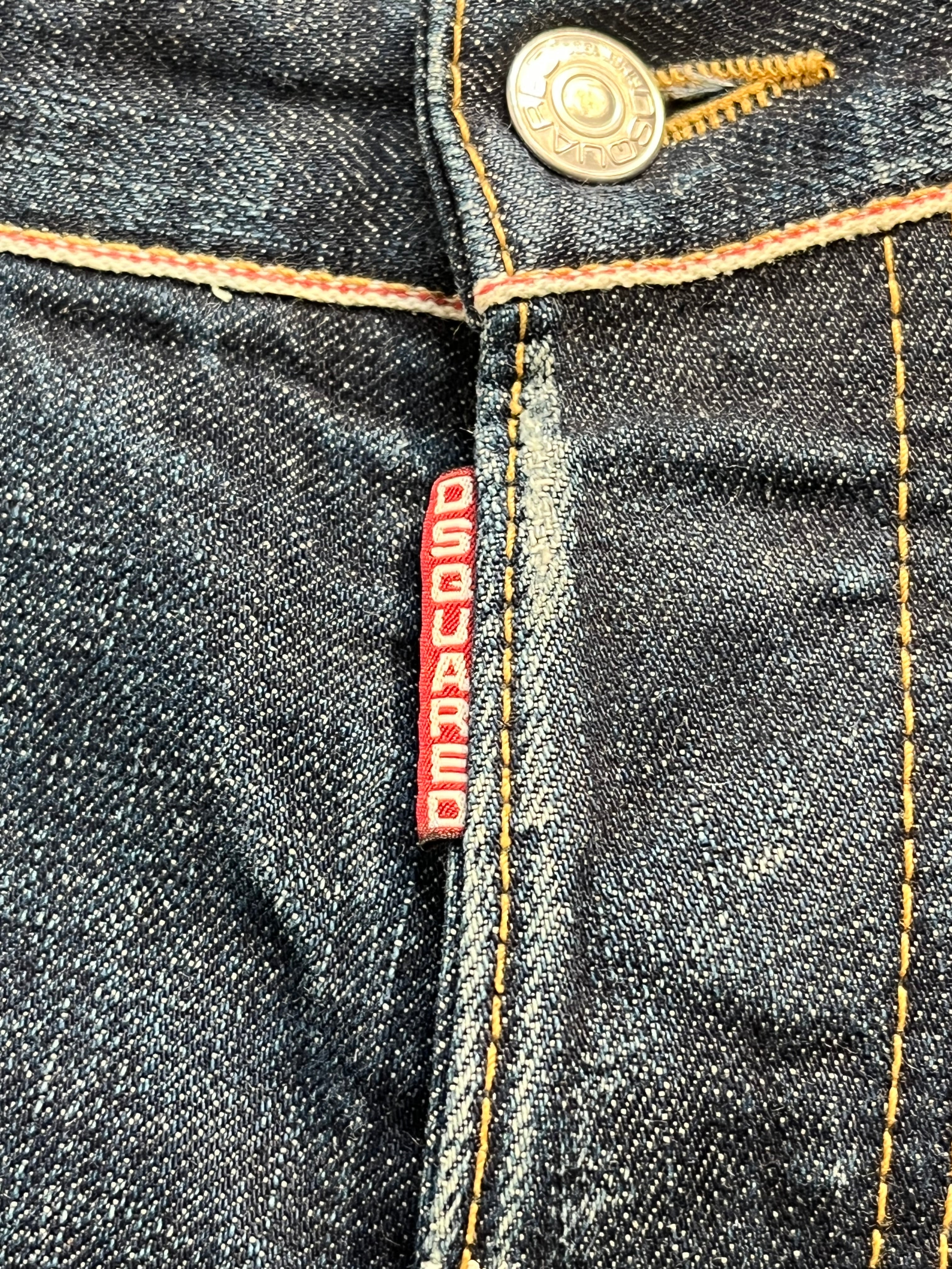 DSQUARED2/Cropped Pants/42/Cotton/BLU/selvidge view 5