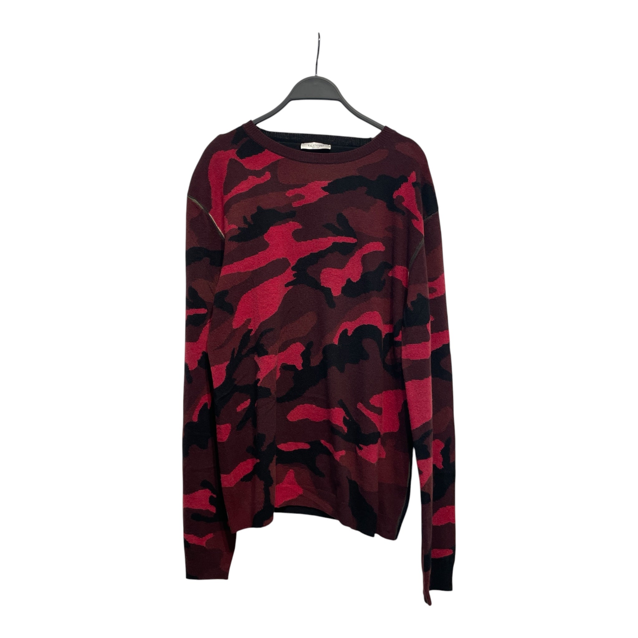 VALENTINO/Sweatshirt/XL/Camouflage/Cashmere/RED/red camo view 1