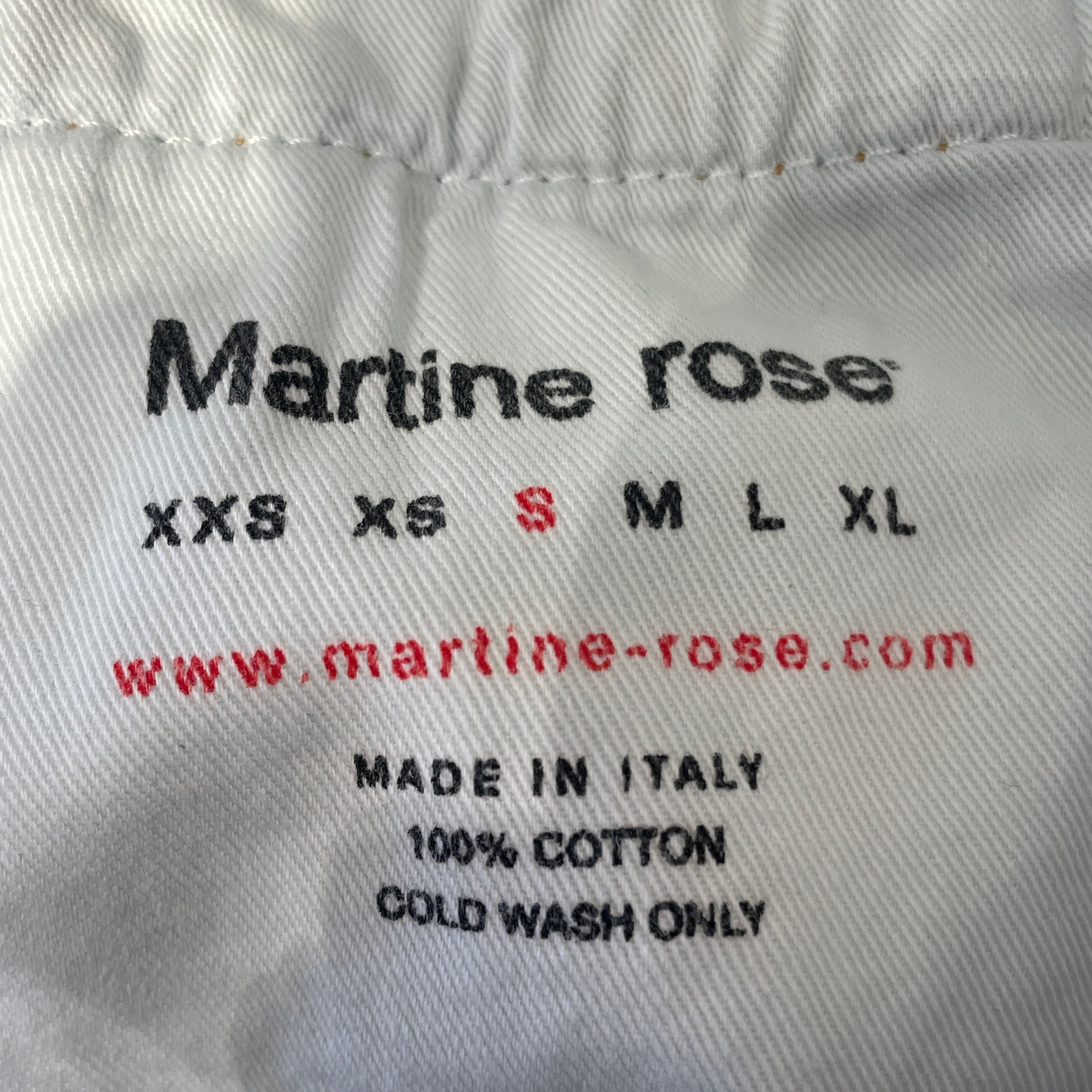 MARTINE ROSE/Straight Pants/S/Denim/IDG/ view 3