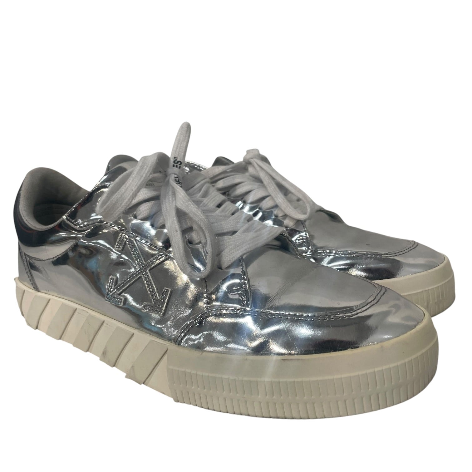 OFF-WHITE/Low-Sneakers/EU 44/Leather/SLV/neiman marcus exclusive view 1