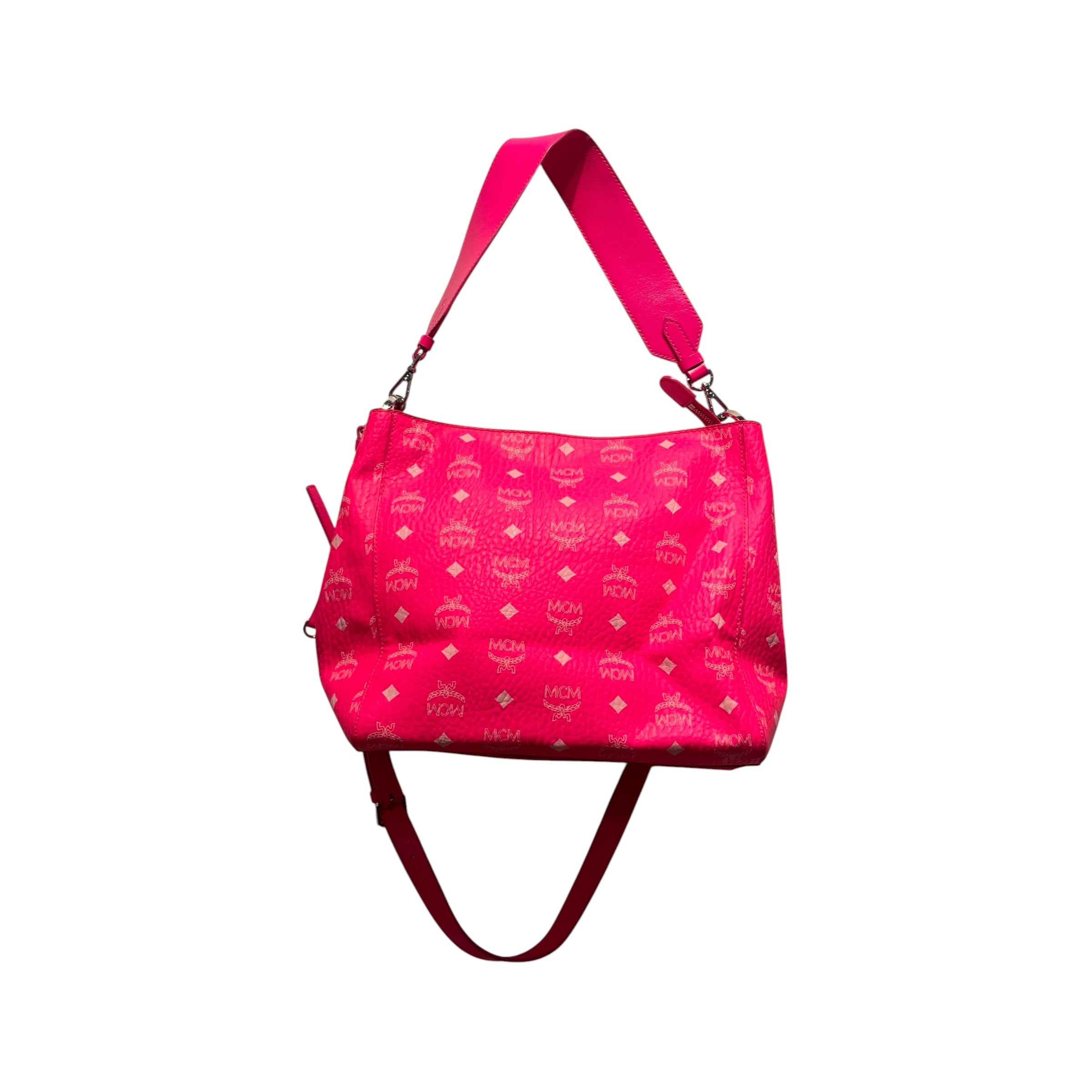 MCM/Cross Body Bag/Monogram/Leather/PNK/NEON PINK MCM CROSSBODY view 2
