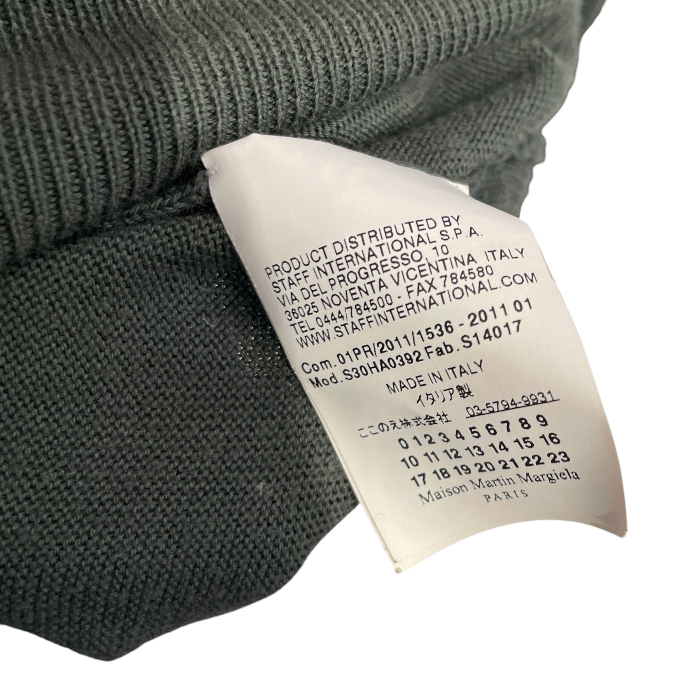 Maison Margiela/LS T-Shirt/M/Cotton/GRN/BOWN ELBOW PAD LS T view 4