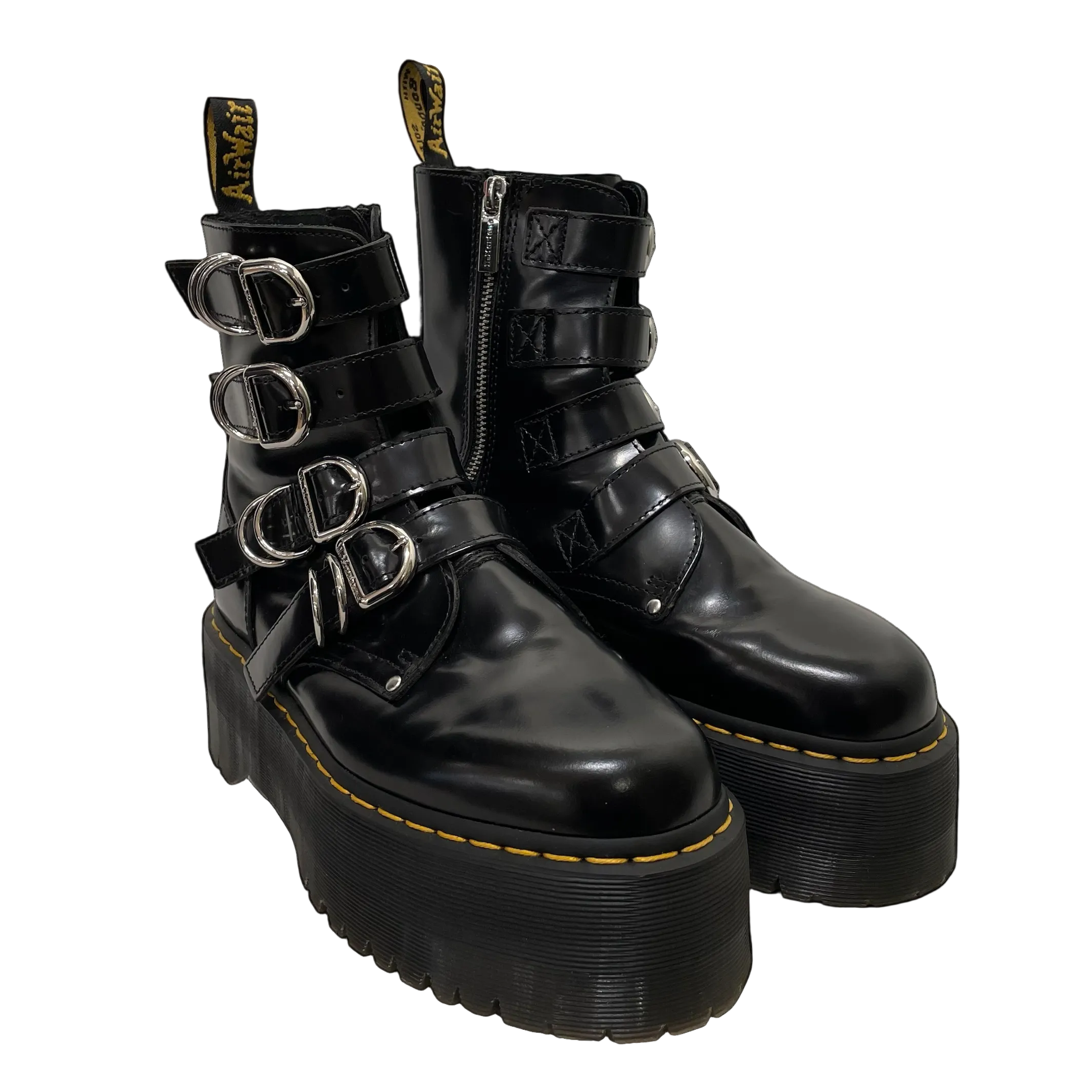 Dr.Martens/Boots/US 8/Leather/BLK/Dr.Martena Jadon Max Hardware view 3