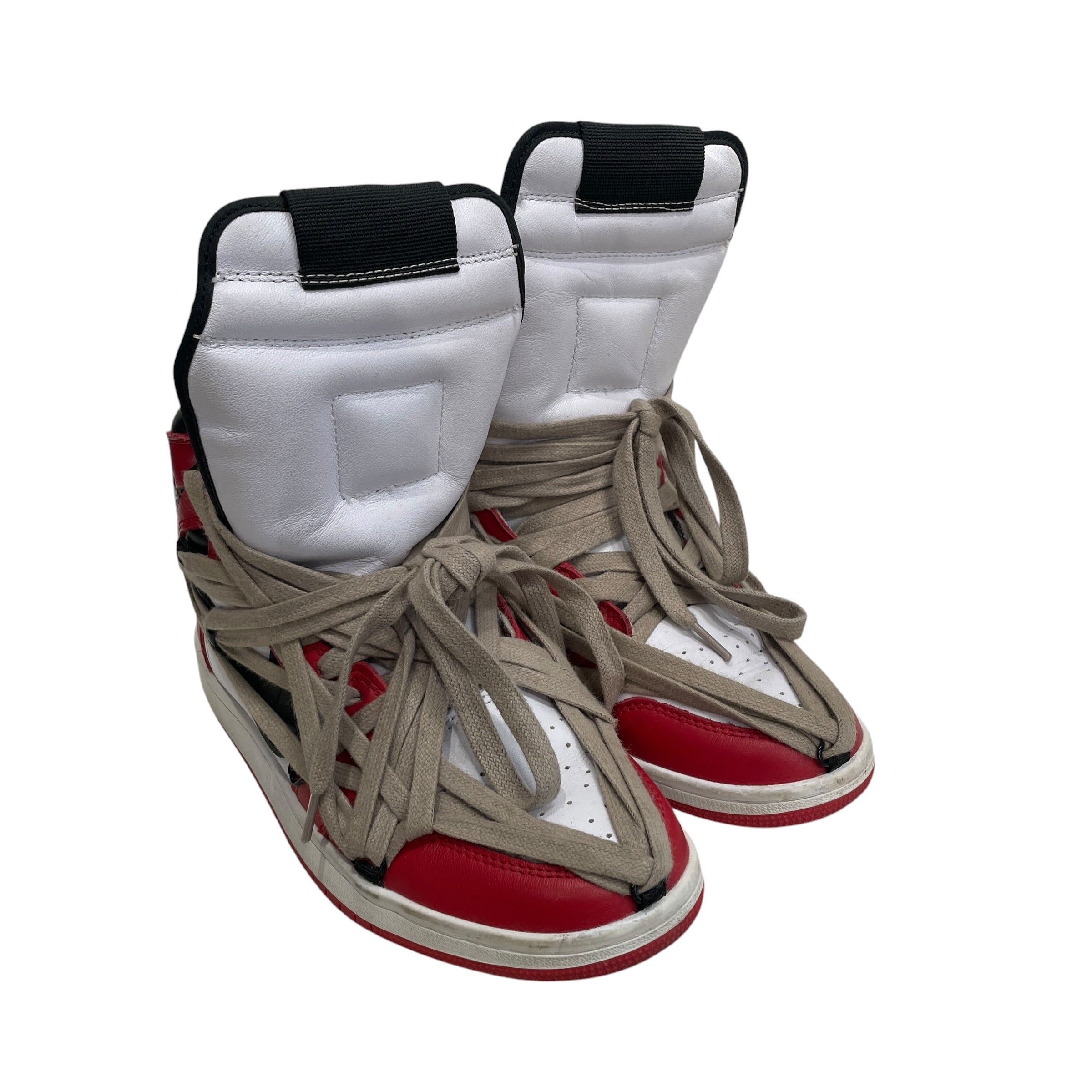 VOGALSTAND/Hi-Sneakers/US 7/Leather/RED/JORDAN 1 /RO DESIGN view 1