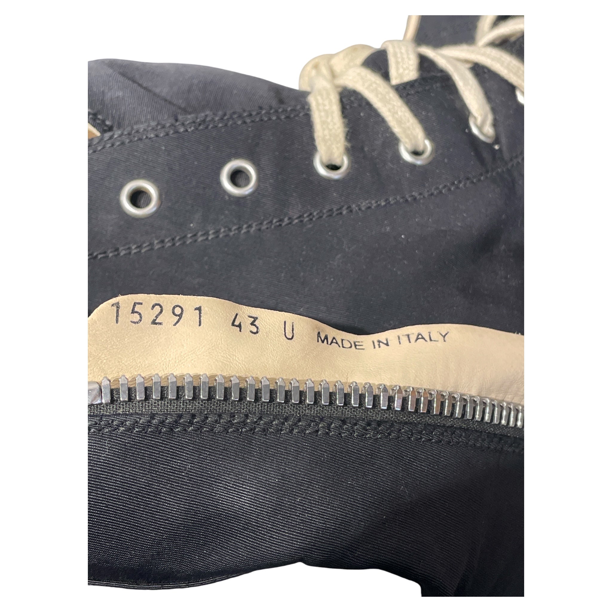 RICK OWENS DRKSHDW/Hi-Sneakers/US 10/Cotton/BLK/ RICK OWENS DRKSHDW/two/tone view 4