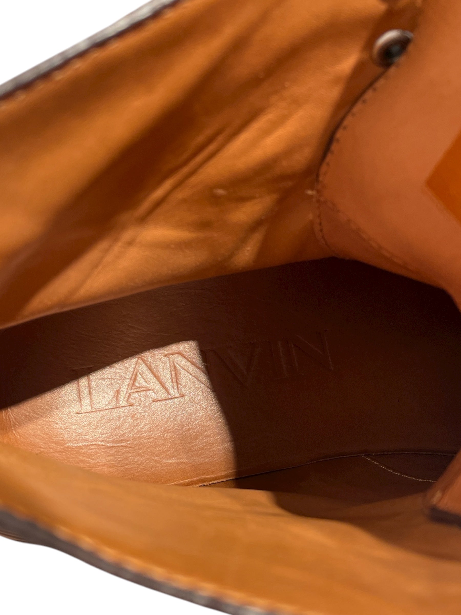 LANVIN/Lace Up Boots/EU 42/Leather/BRW/X-Bold Chunky Boots view 3