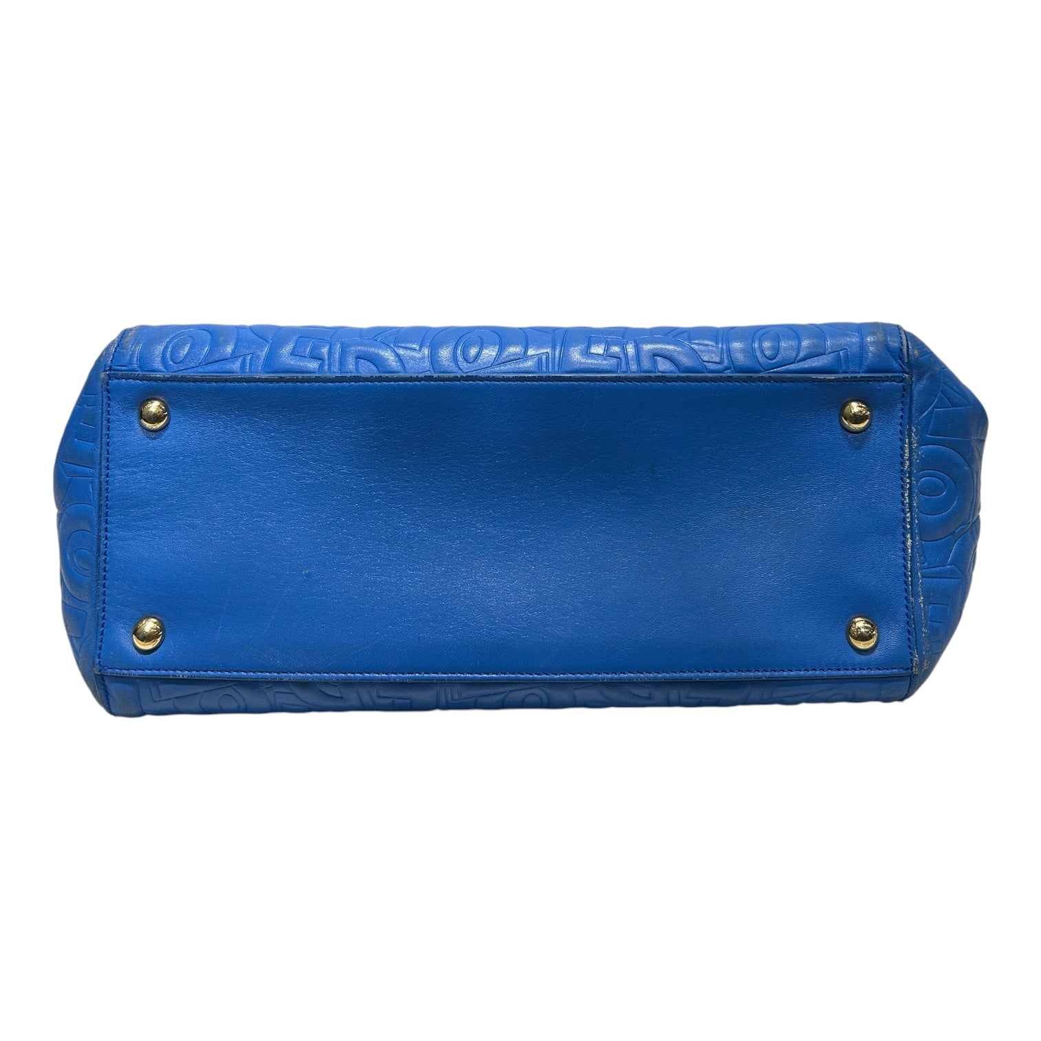 Salvatore Ferragamo/Tote Bag/All Over Print/Leather/BLU/Ferragamo All Over Letters view 3