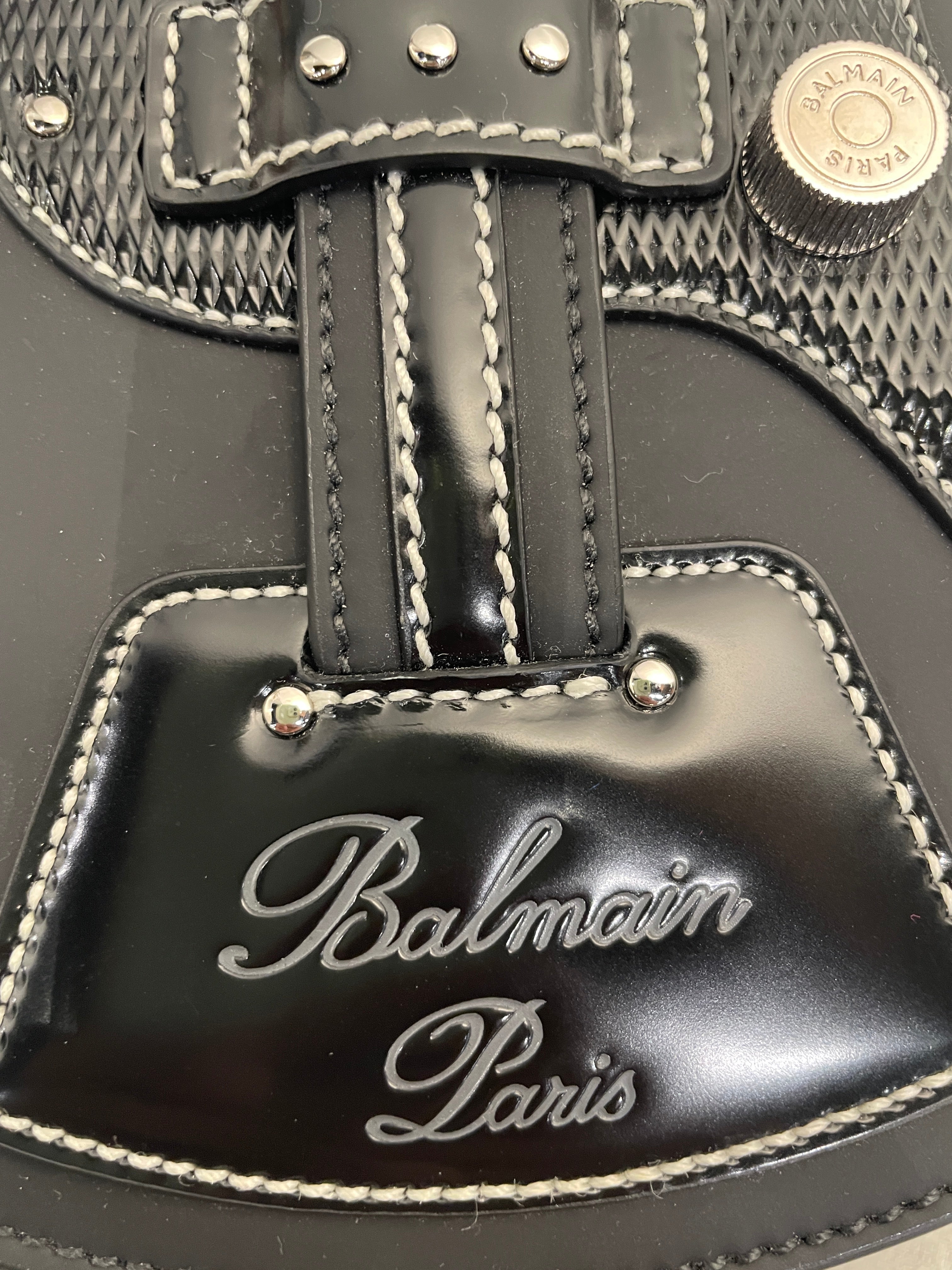 BALMAIN/Cross Body Bag/Leather/BLK/ view 6