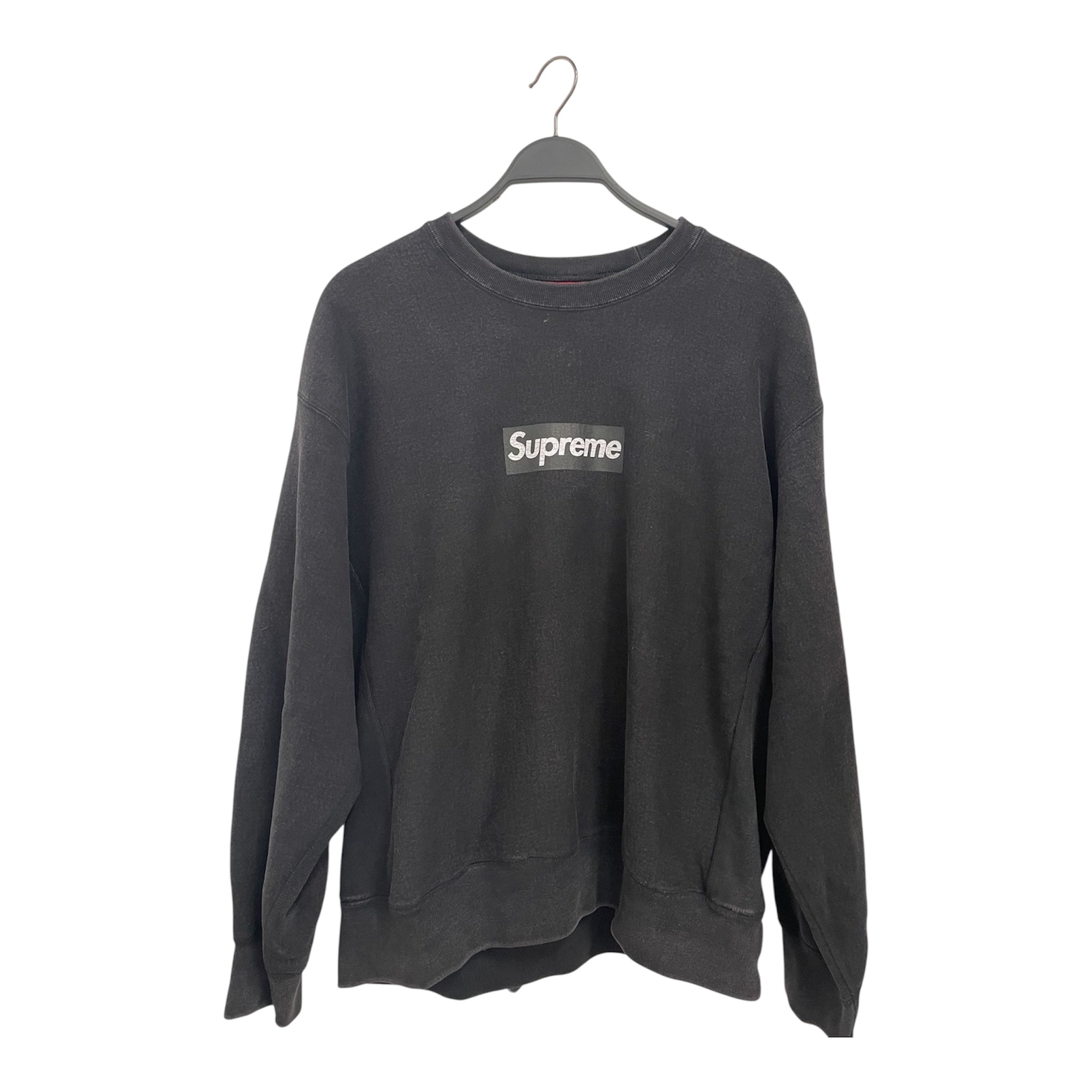 Supreme/Sweatshirt/L/Graphic/Cotton/BLK/CLASSIC MONOBOX LOGO WHTE TXT view 1