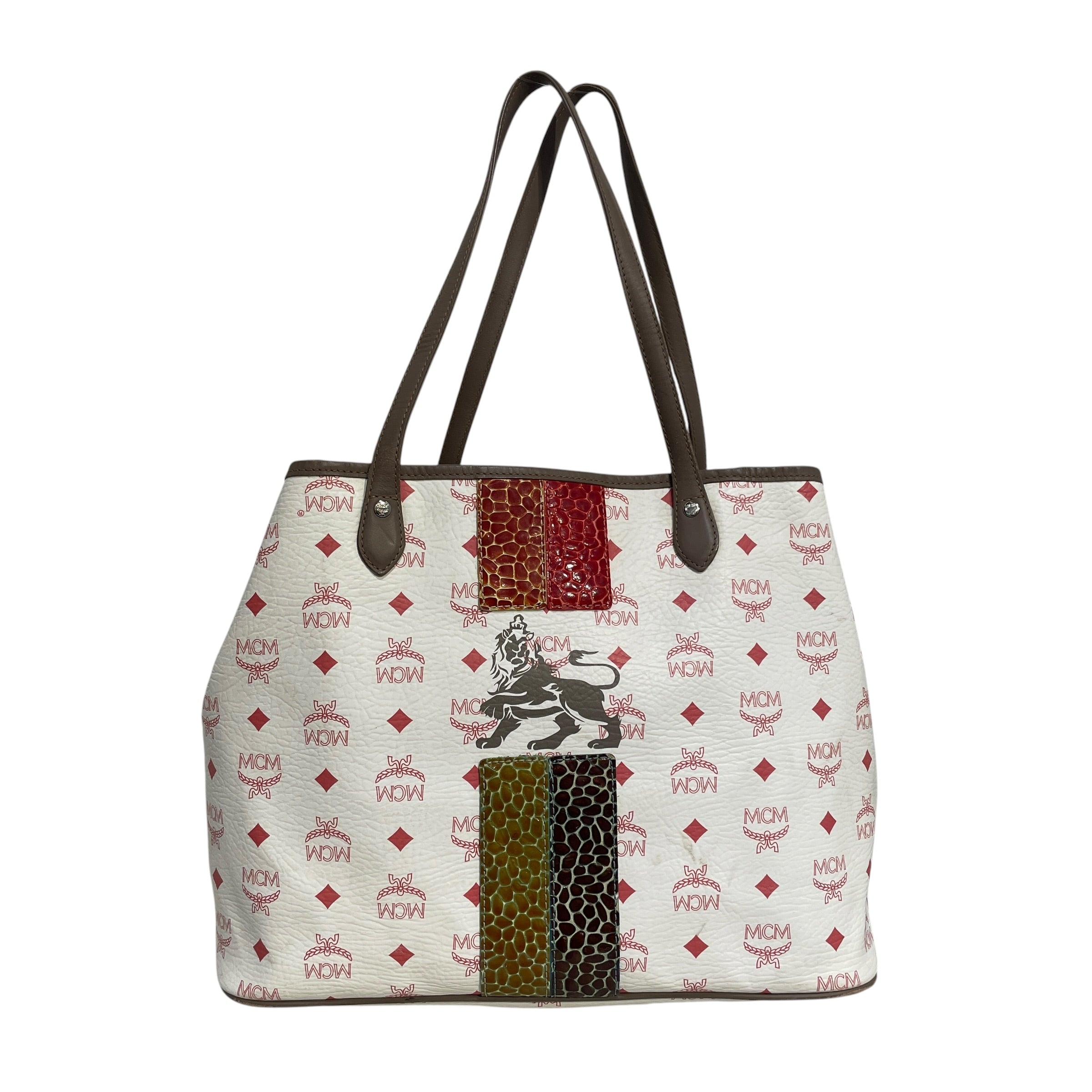 MCM/Tote Bag/Monogram/Leather/WHT/Lion Princess Tote bag view 1