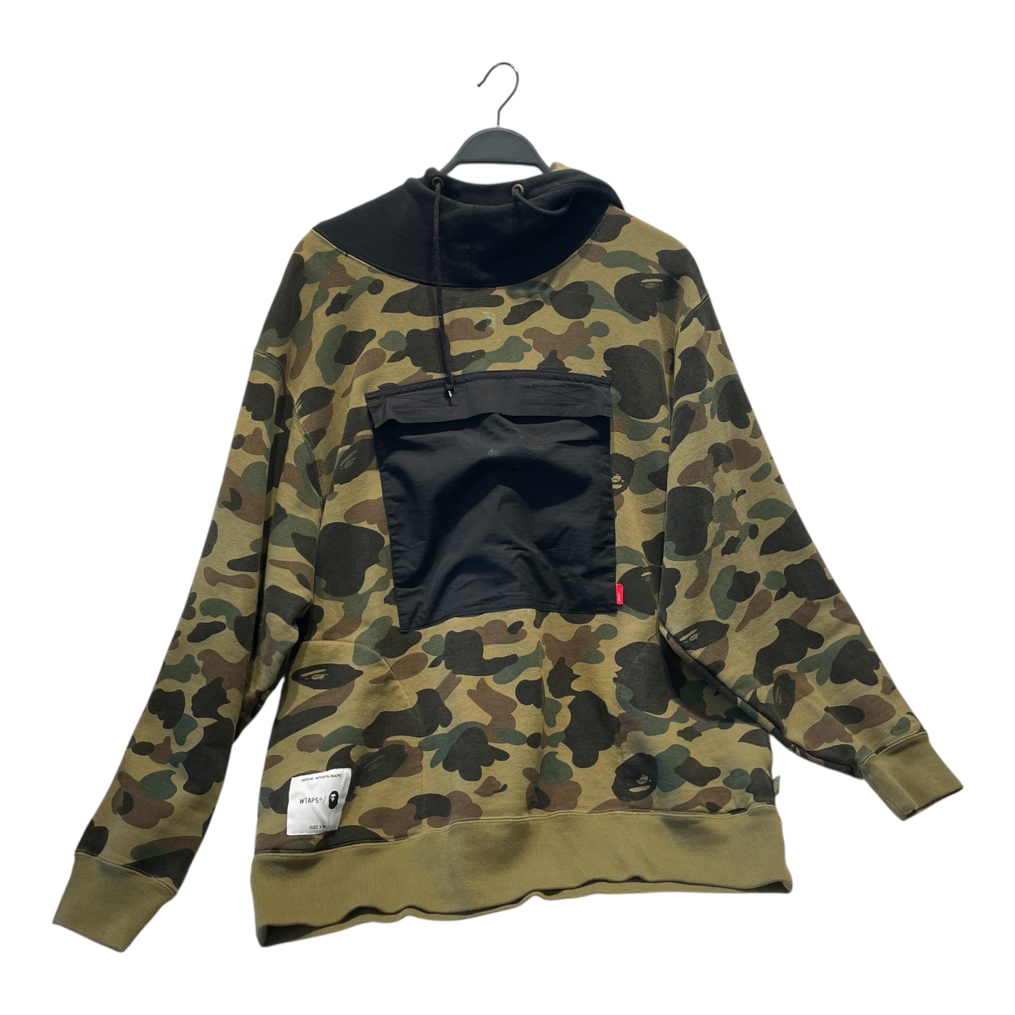w)taps/A BATHING APE/Hoodie/M/All Over Print/Cotton/GRN/ view 1