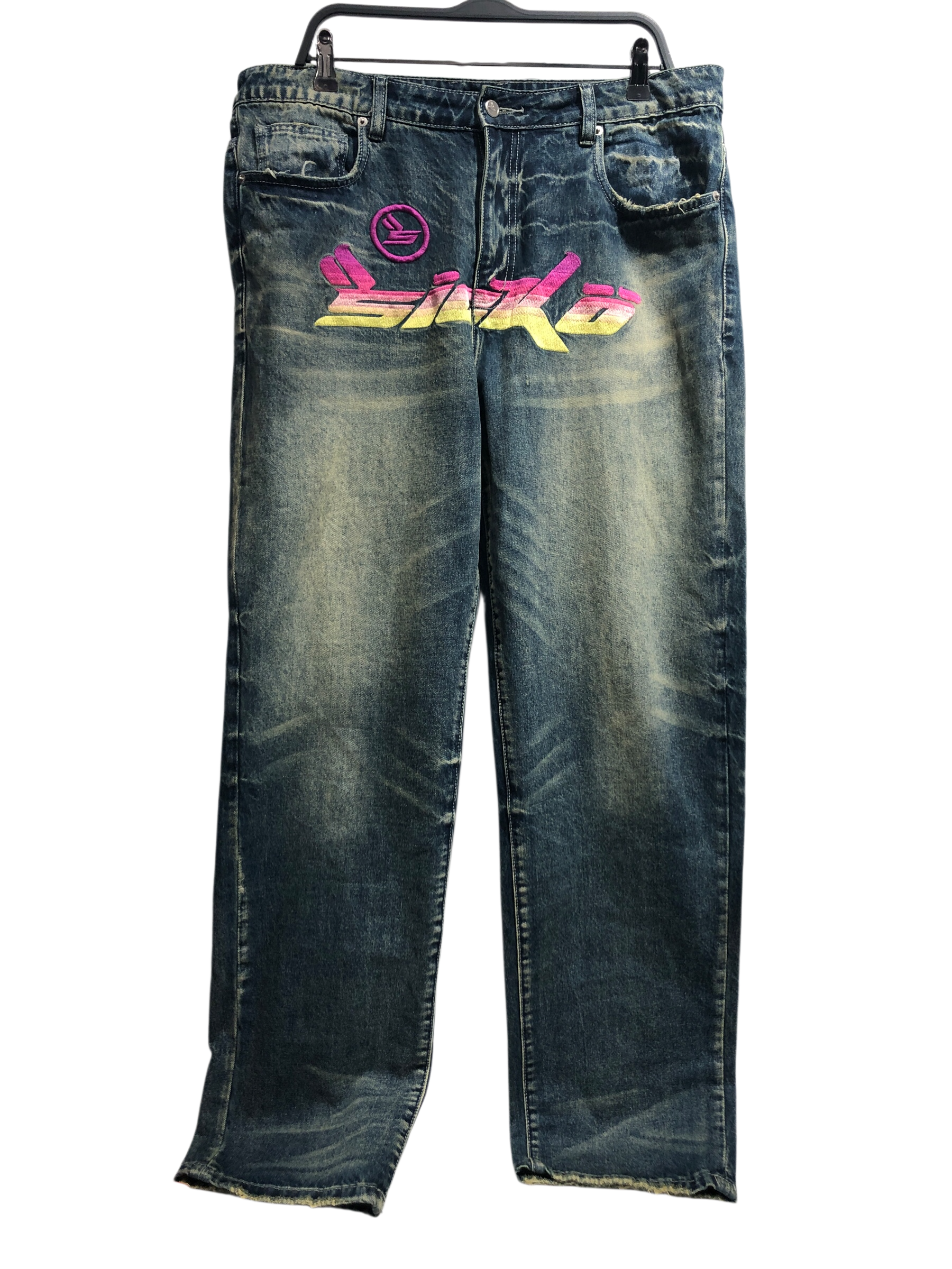 sicko/Straight Pants/36/Cotton/IDG/Graphic/ view 1