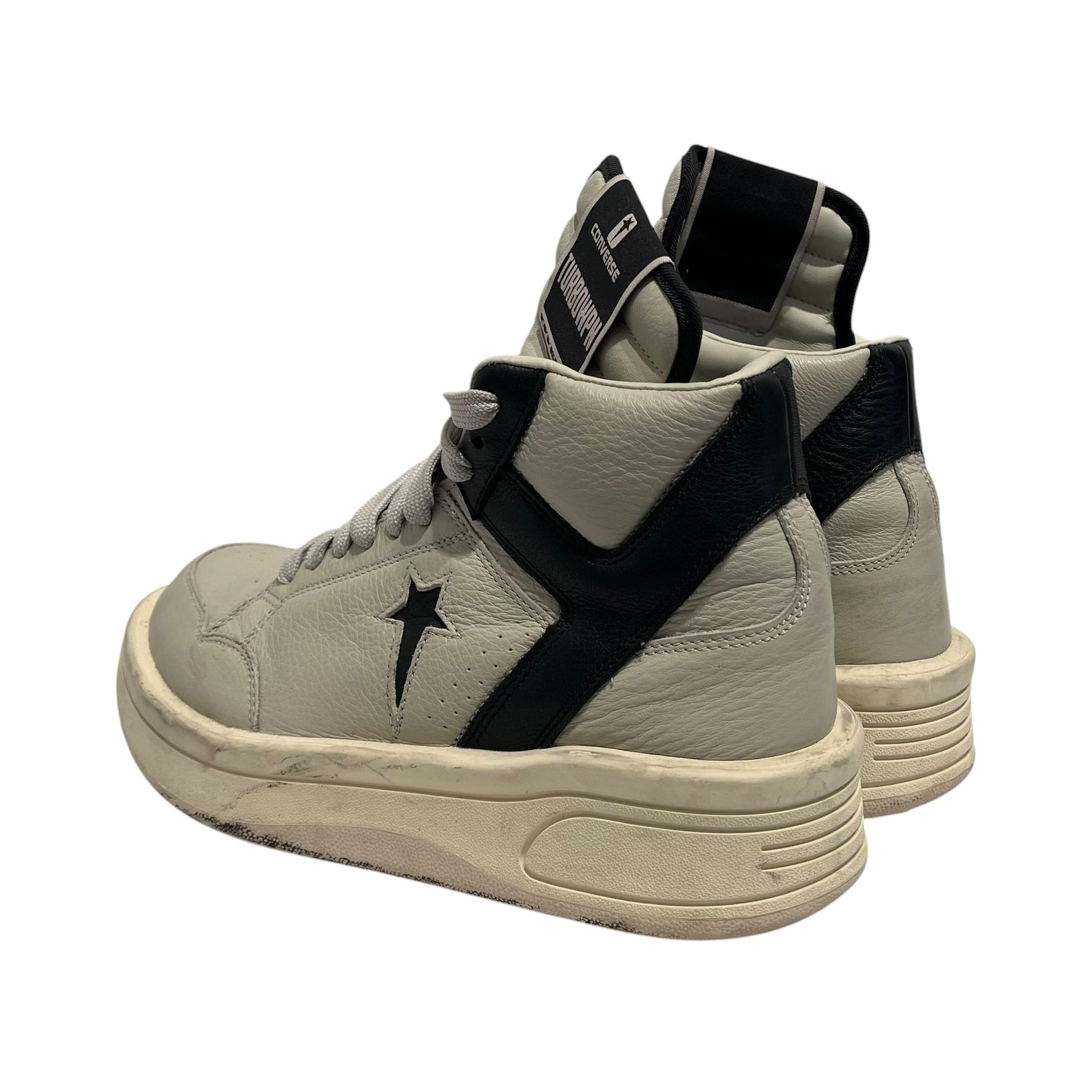 RICK OWENS DRKSHDW/CONVERSE/Hi-Sneakers/US 9/Leather/GRY/TRBOWPN BLK ACCENT view 2