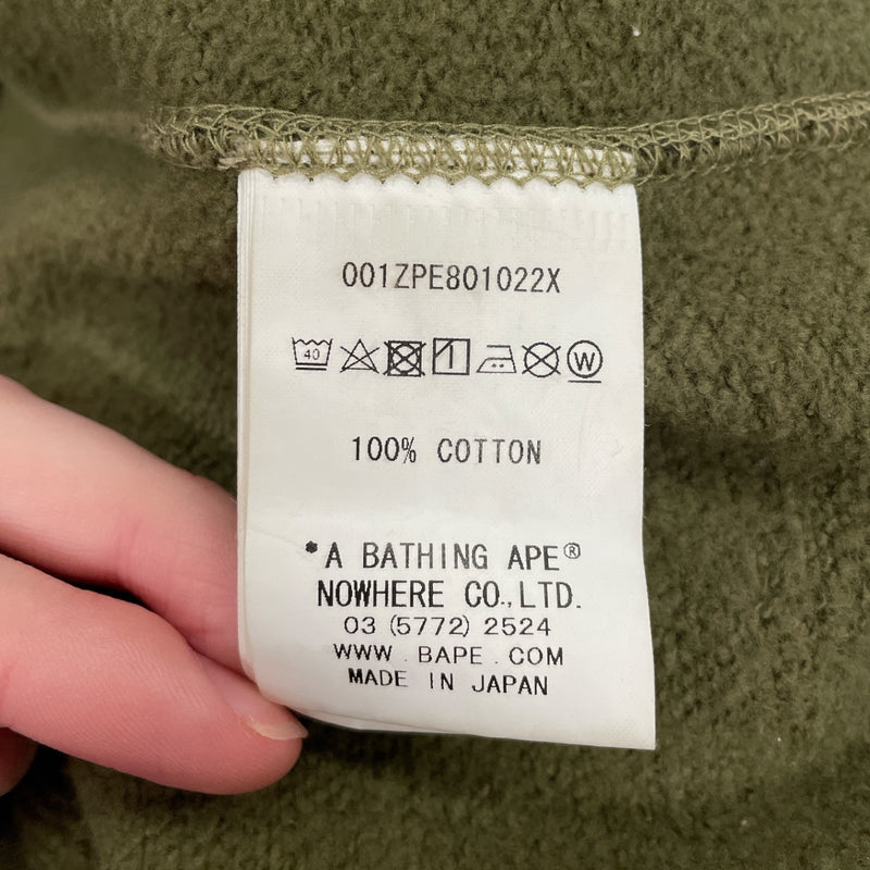 A BATHING APE/Zip Up Hoodie/M/Camouflage/Cotton/GRN/wgm shark hoodie