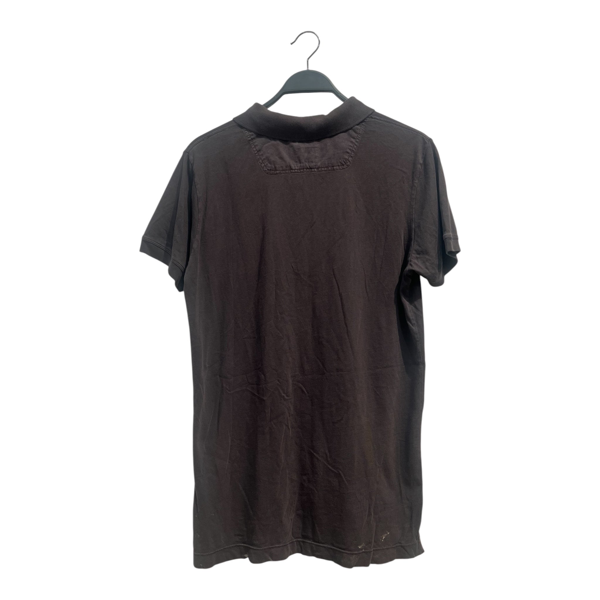 DIESEL/Polo Shirt/L/Cotton/GRY/METAL LOGO ON HEART view 2